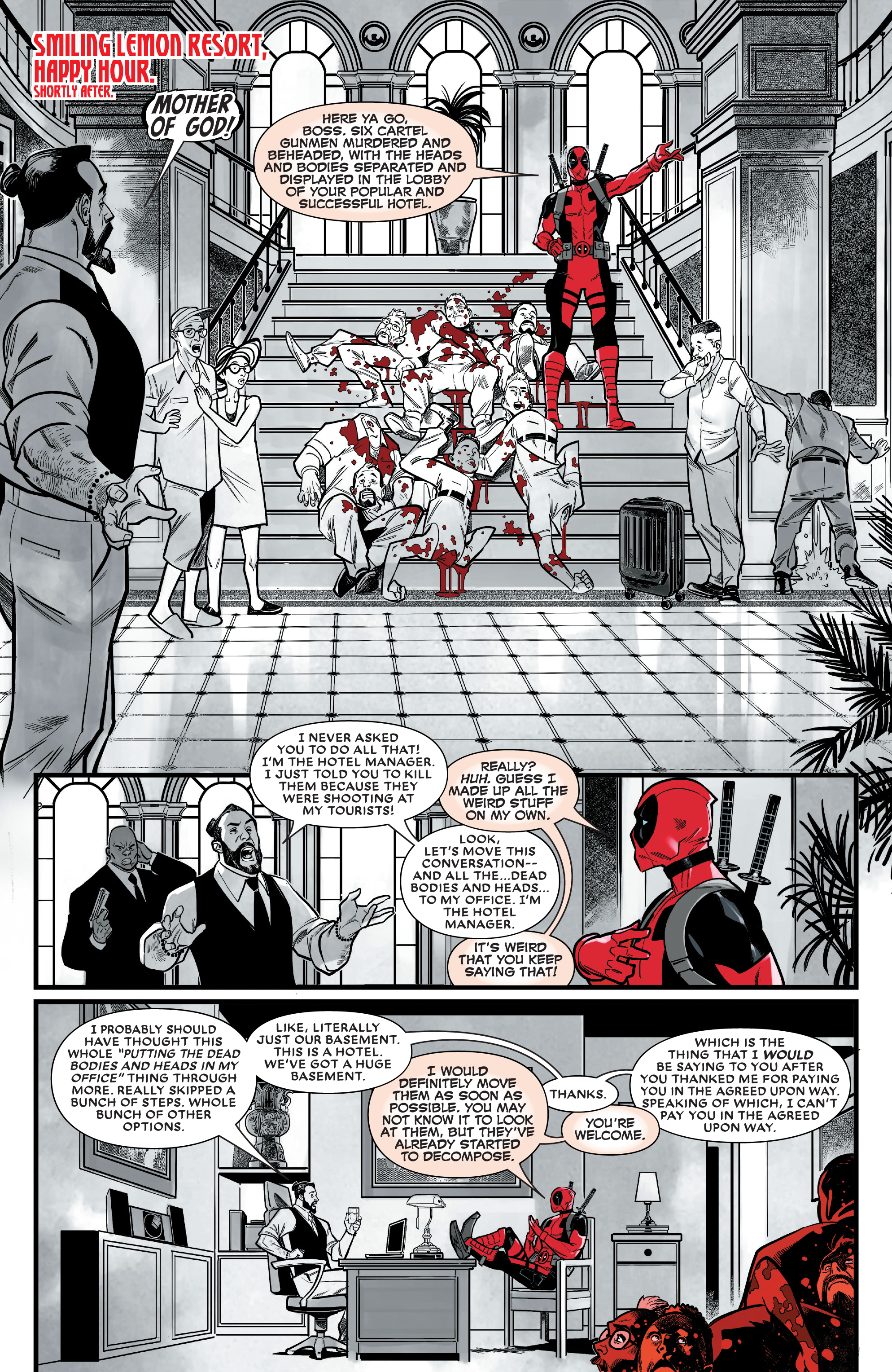 Deadpool Black, White & Blood (2021) Chapter 3 Page 1