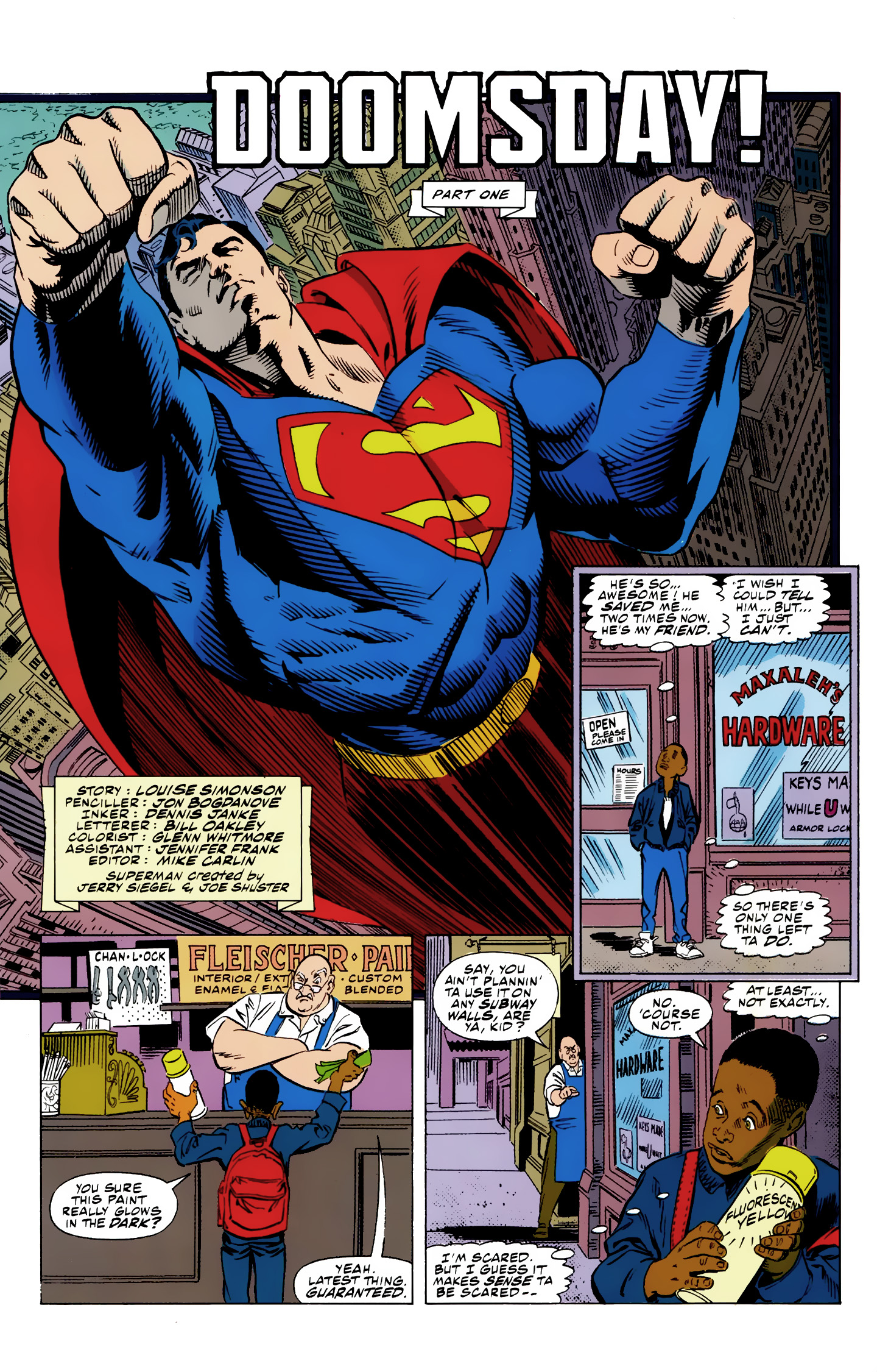 <{ $series->title }} issue 1 (Death of Superman) - Page 4