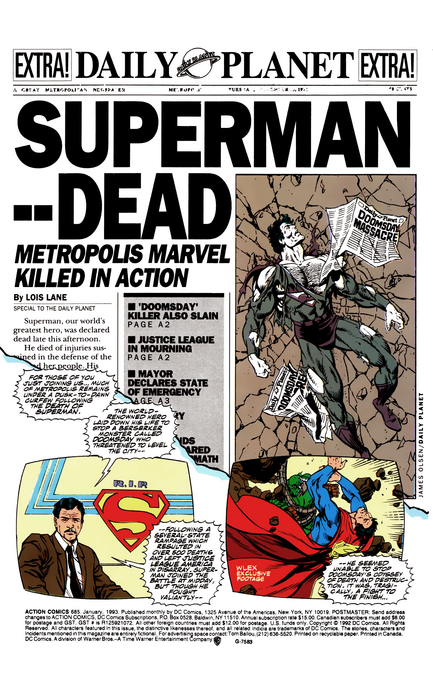 Death and Return of Superman Omnibus (1992-) issue 10 (Funeral for a Friend) - Page 2