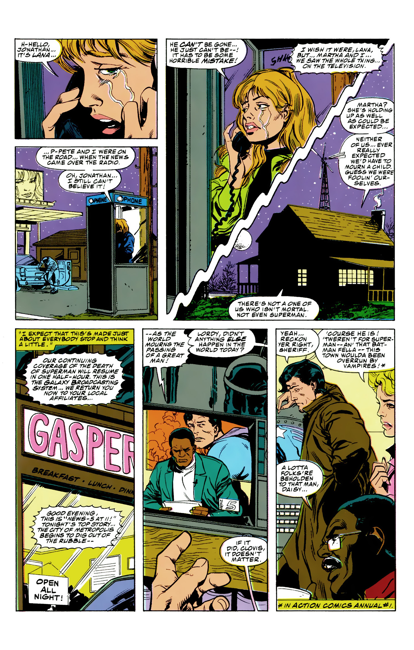 Death and Return of Superman Omnibus (1992-) issue 10 (Funeral for a Friend) - Page 11