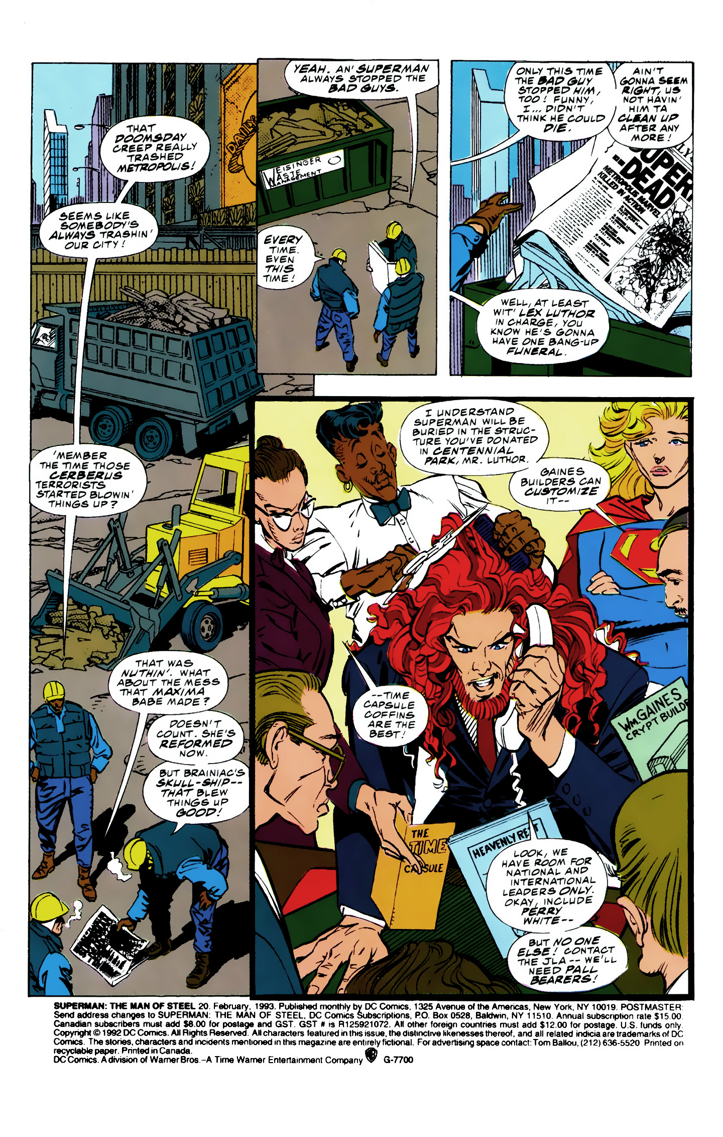 Death and Return of Superman Omnibus (1992-) issue 11 (Funeral for a Friend) - Page 2