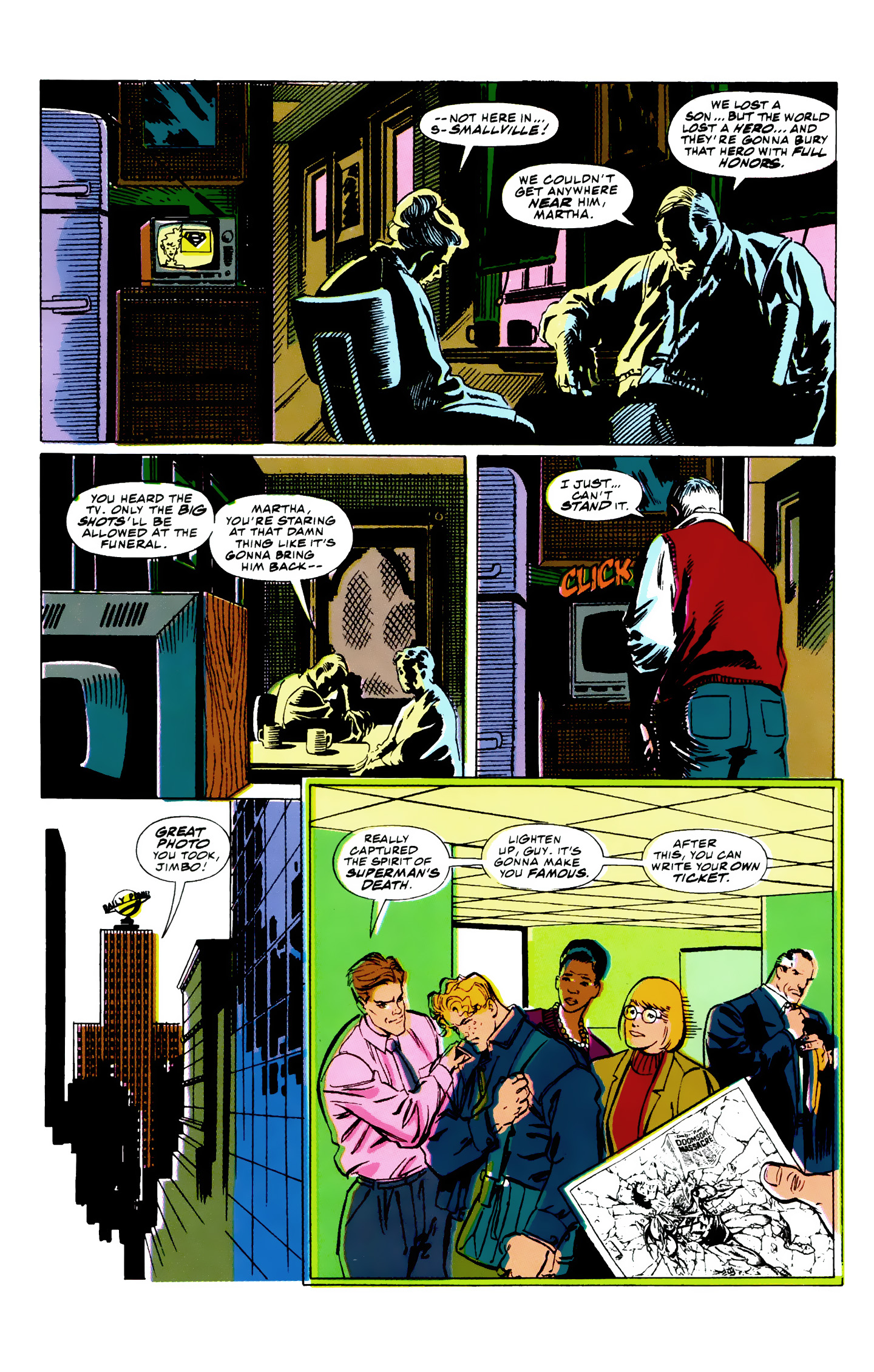 Death and Return of Superman Omnibus (1992-) issue 11 (Funeral for a Friend) - Page 4