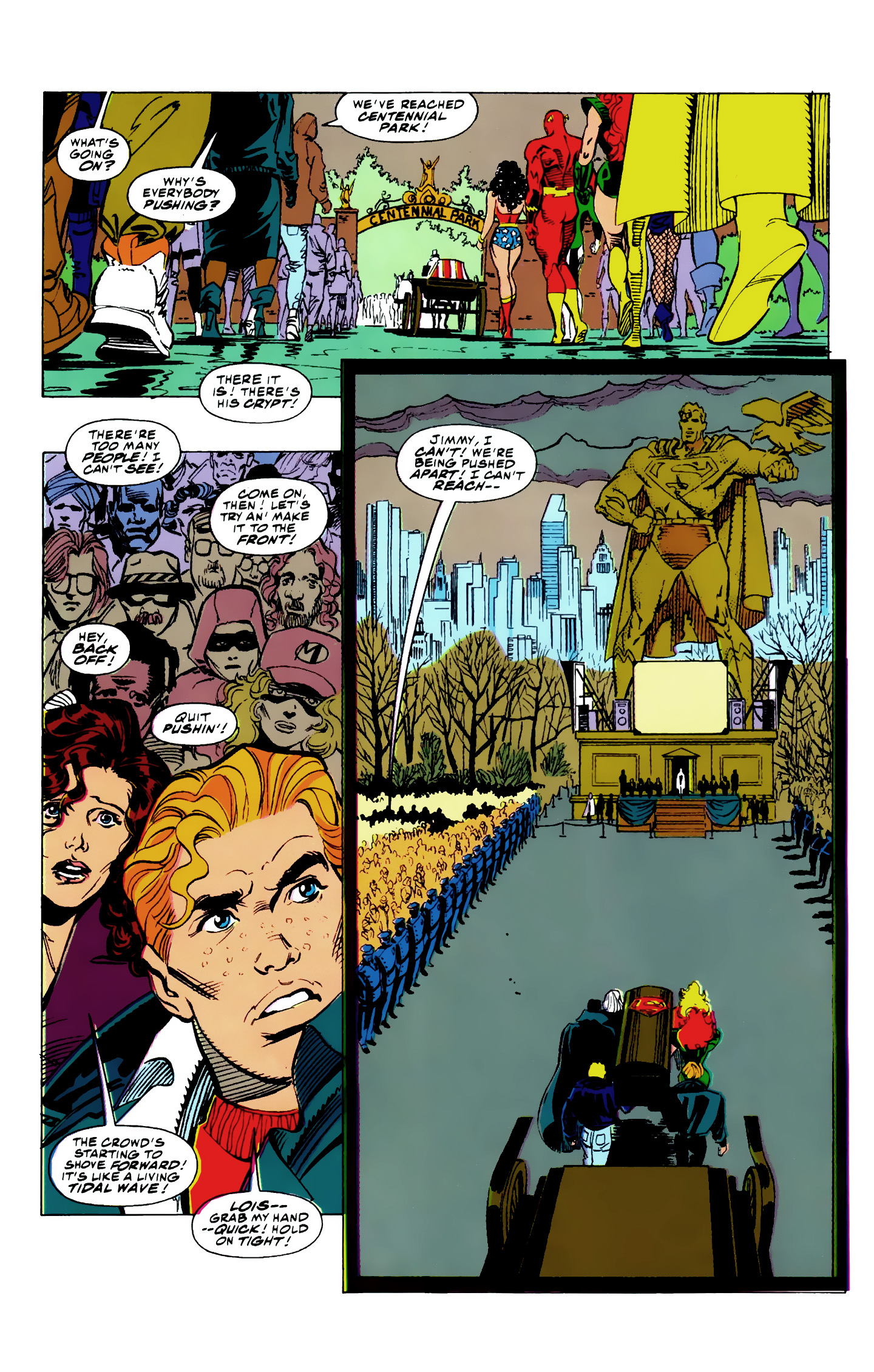 Death and Return of Superman Omnibus (1992-) issue 11 (Funeral for a Friend) - Page 14