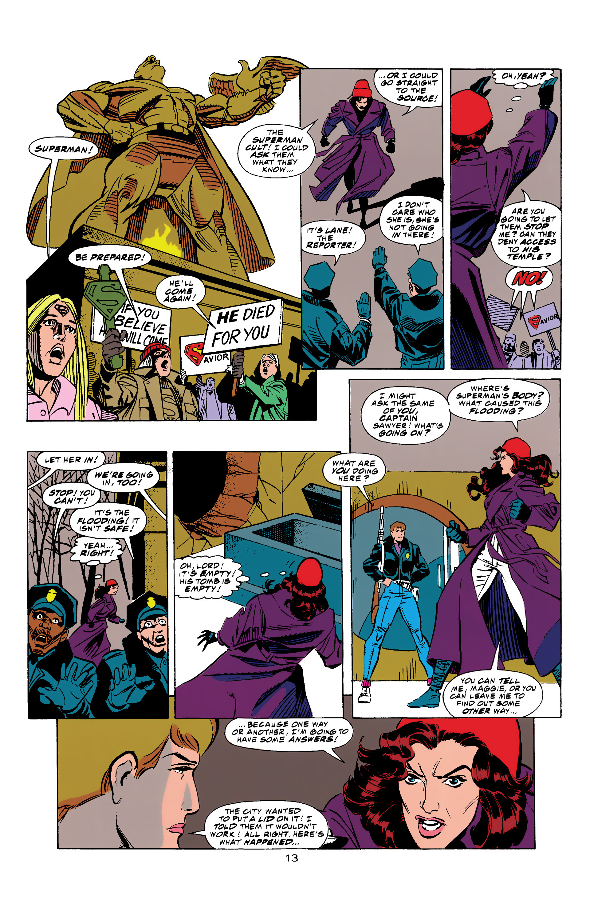 Death and Return of Superman Omnibus (1992-) issue 15 (Funeral for a Friend) - Page 13