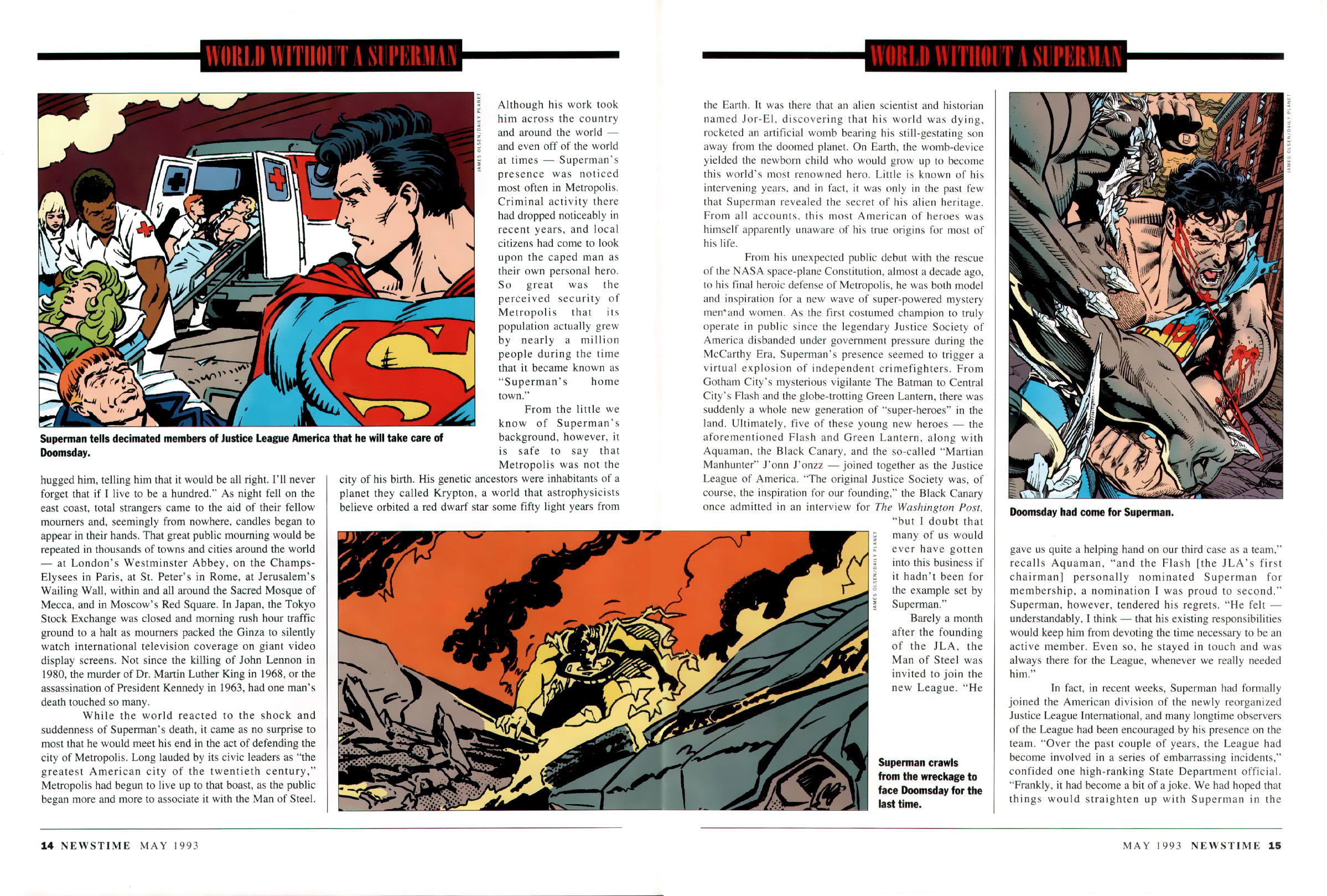 download death and return of superman omnibus review