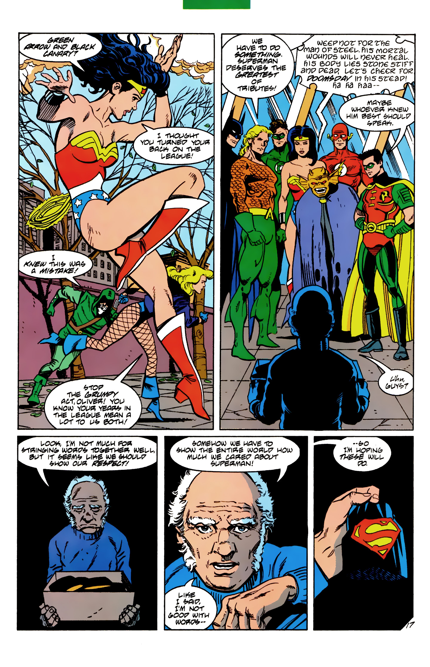 Death and Return of Superman Omnibus (1992-) issue 8 (Funeral for a Friend) - Page 17