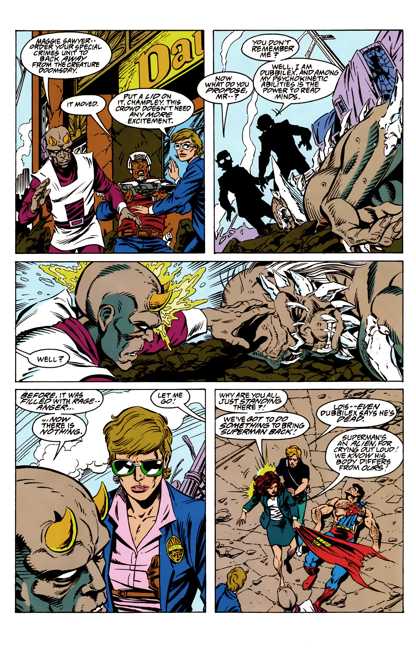 Death and Return of Superman Omnibus (1992-) issue 9 (Funeral for a Friend) - Page 4