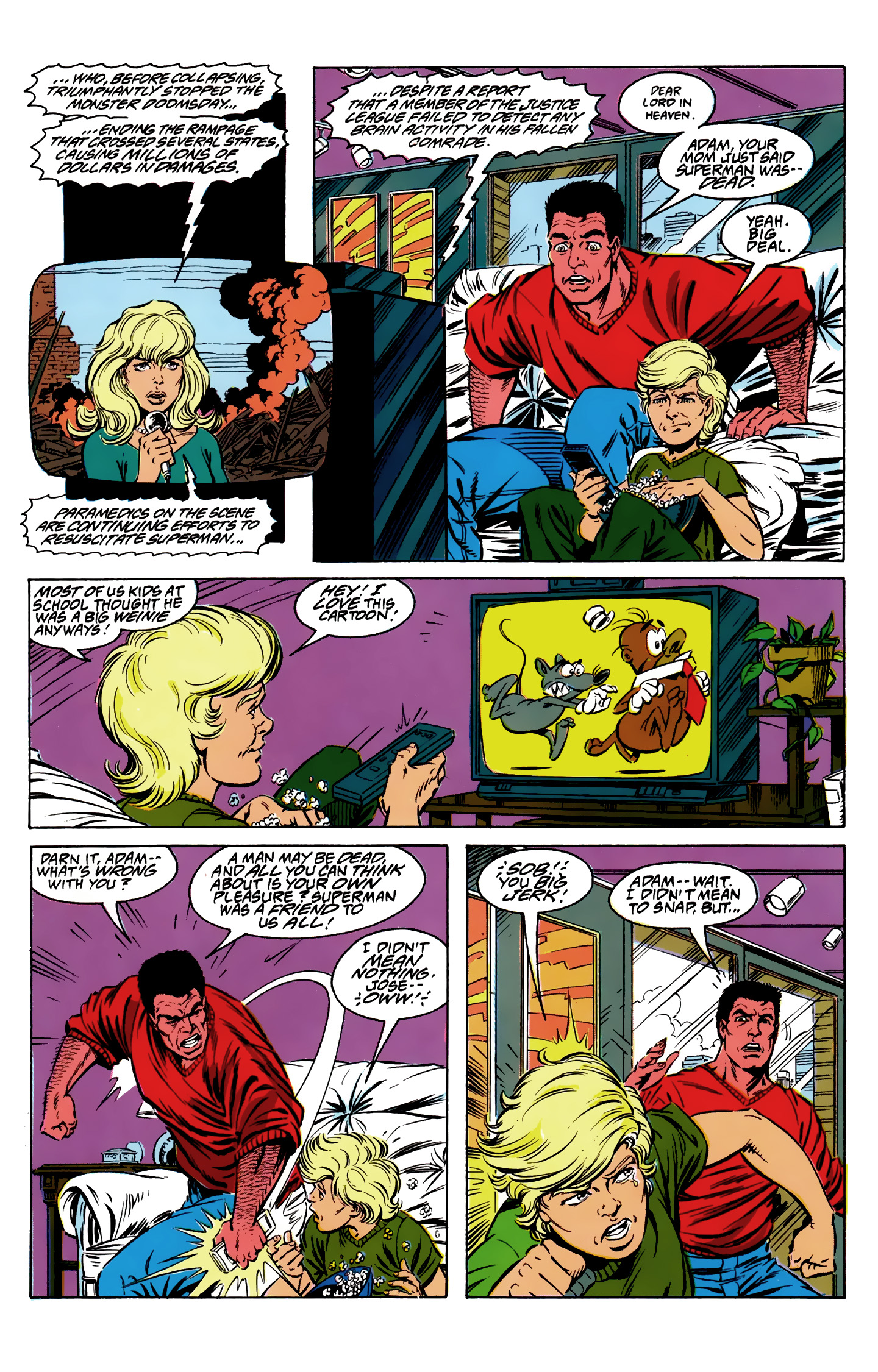 Death and Return of Superman Omnibus (1992-) issue 9 (Funeral for a Friend) - Page 10