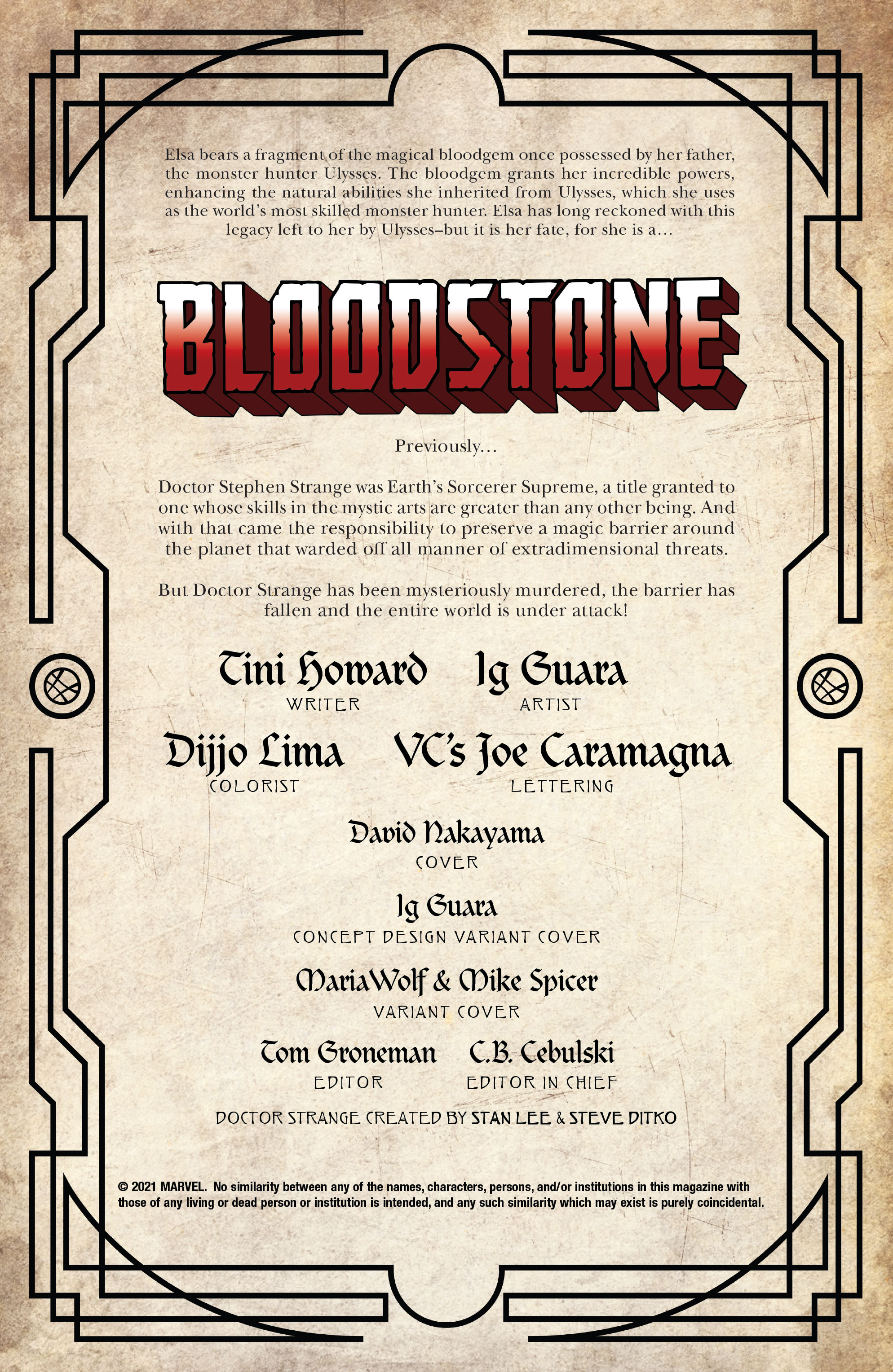 Death of Doctor Strange: Bloodstone (2022-): Chapter 1 - Page 2