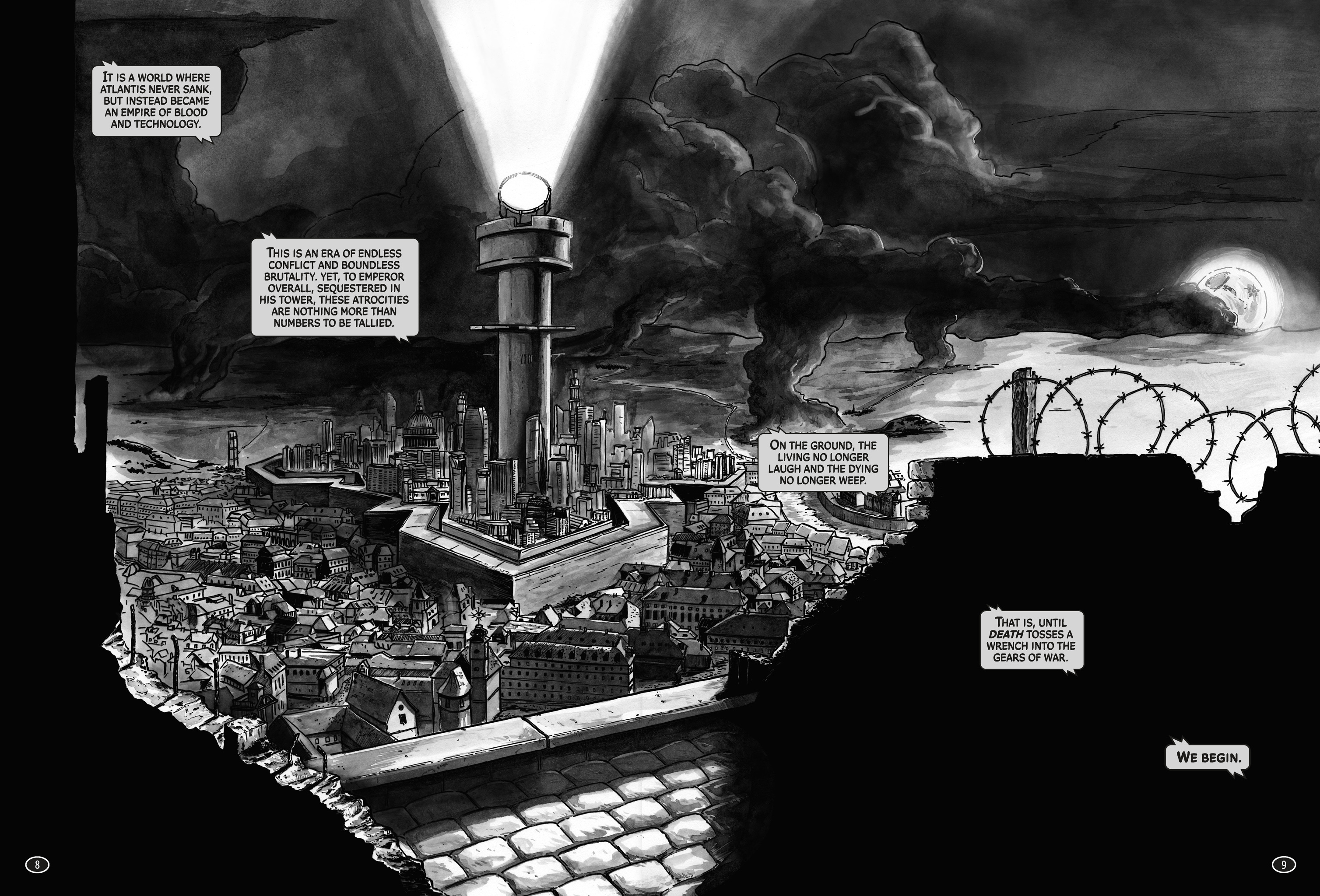 Death Strikes: The Emperor of Atlantis (2024) issue HC - Page 11