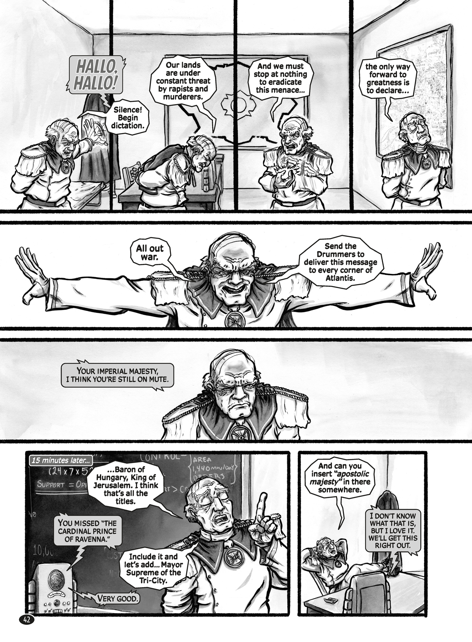 Death Strikes: The Emperor of Atlantis (2024) issue HC - Page 42