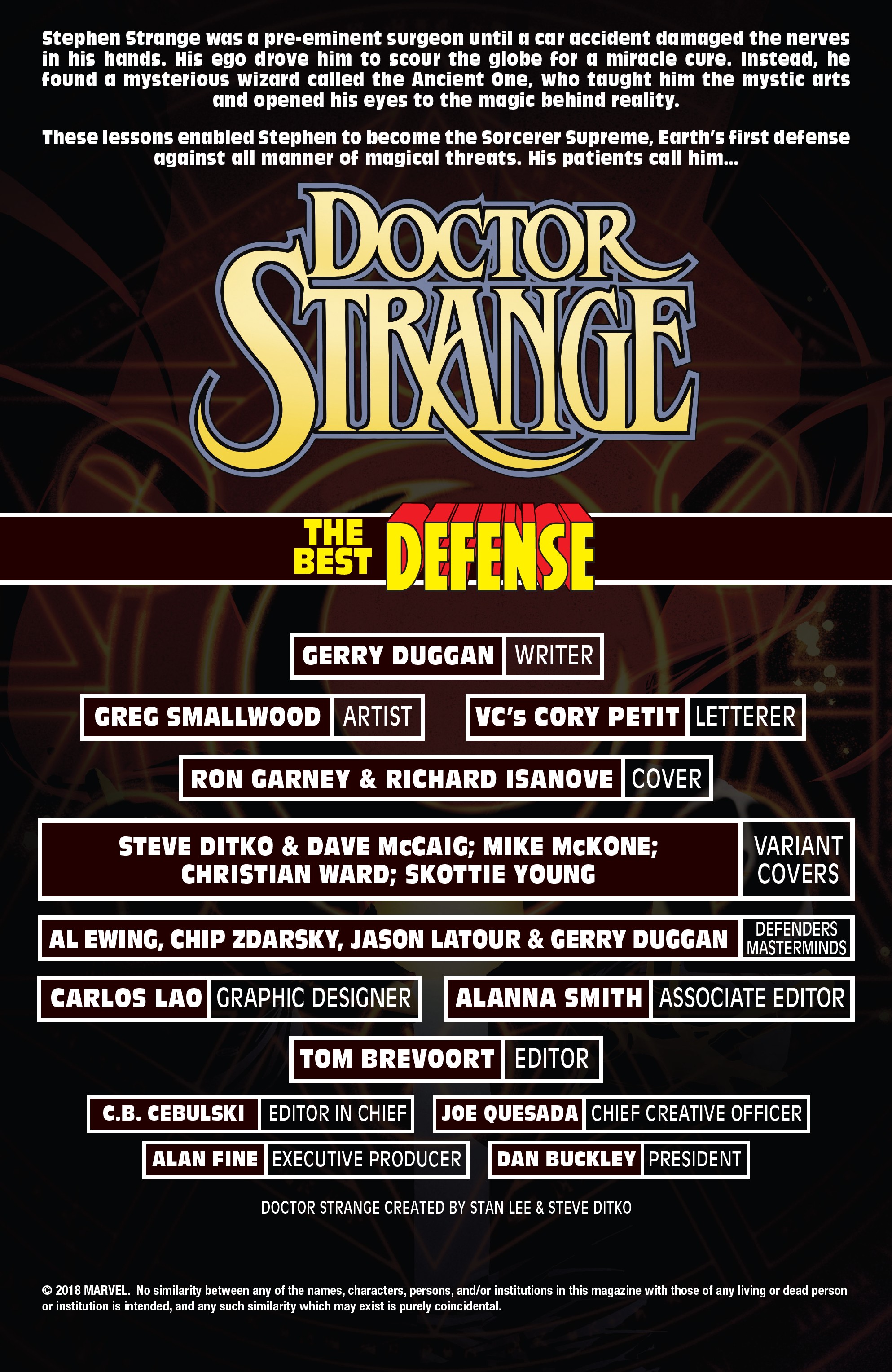 Doctor Strange: The Best Defense (2018): Chapter 1 - Page 2
