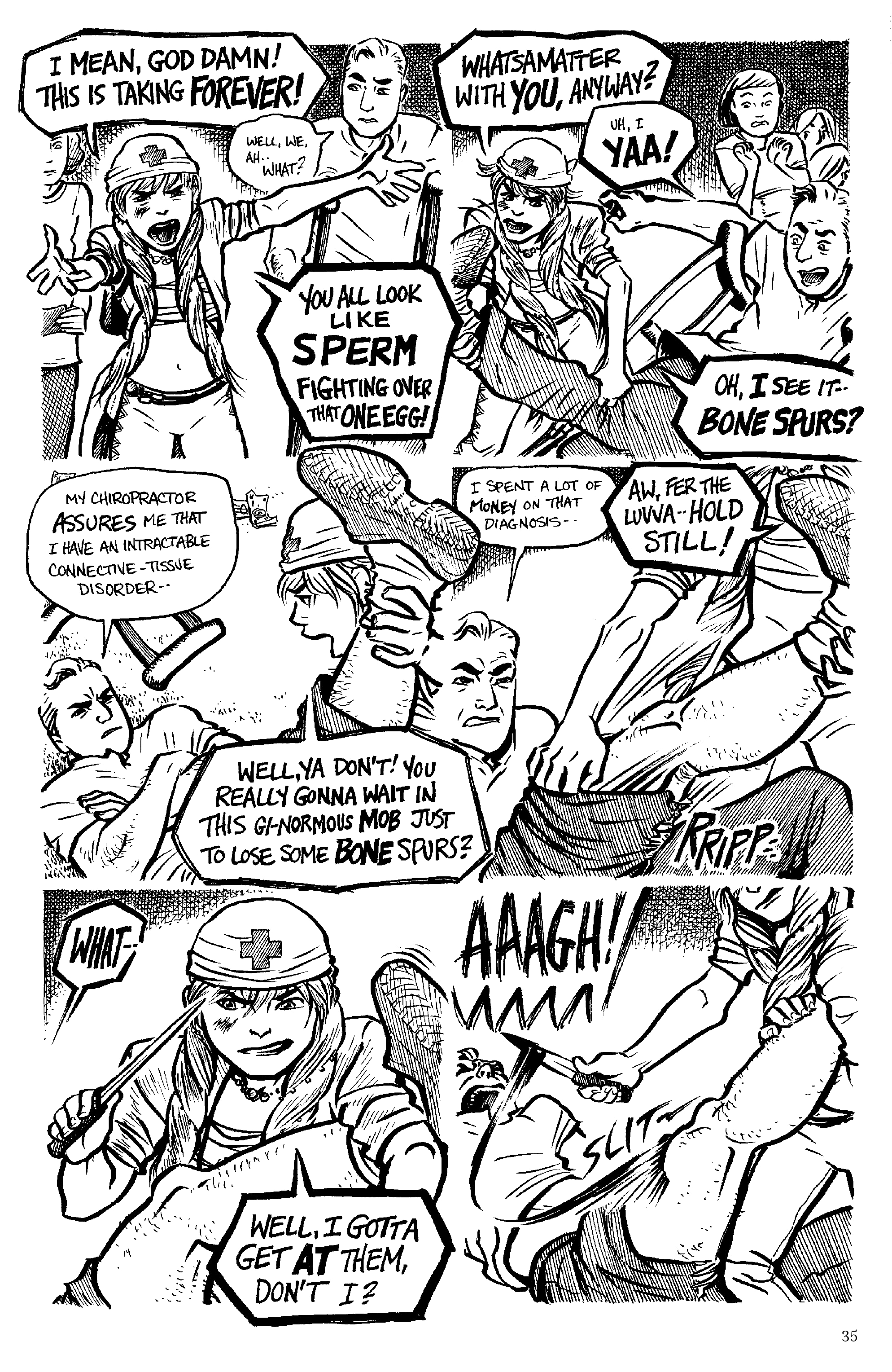 Drawing Lines: An Anthology of Women Cartoonists (2020) issue 1 - Page 35