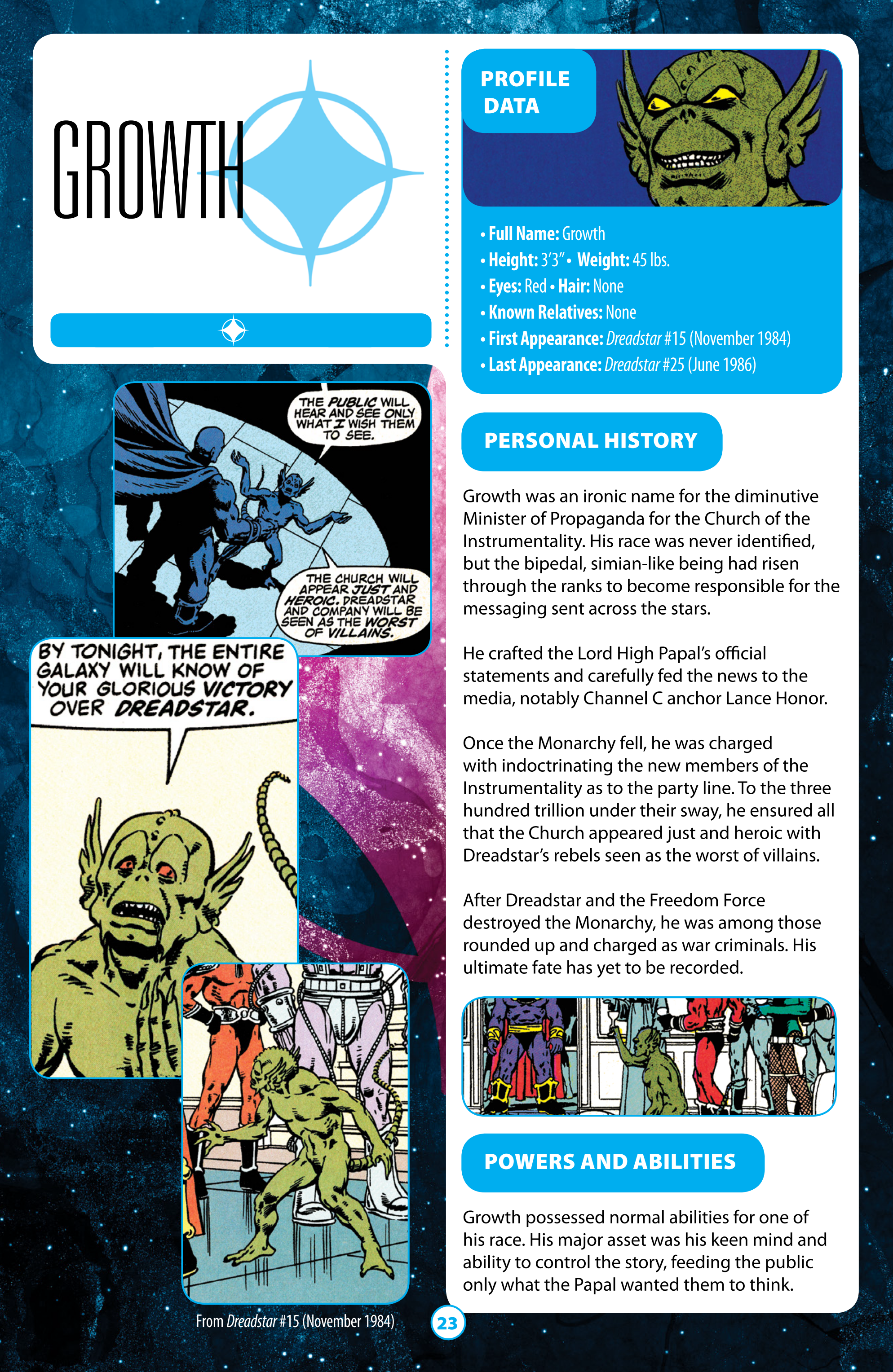 Dreadstar Guidebook (2021): Chapter 1 - Page 23