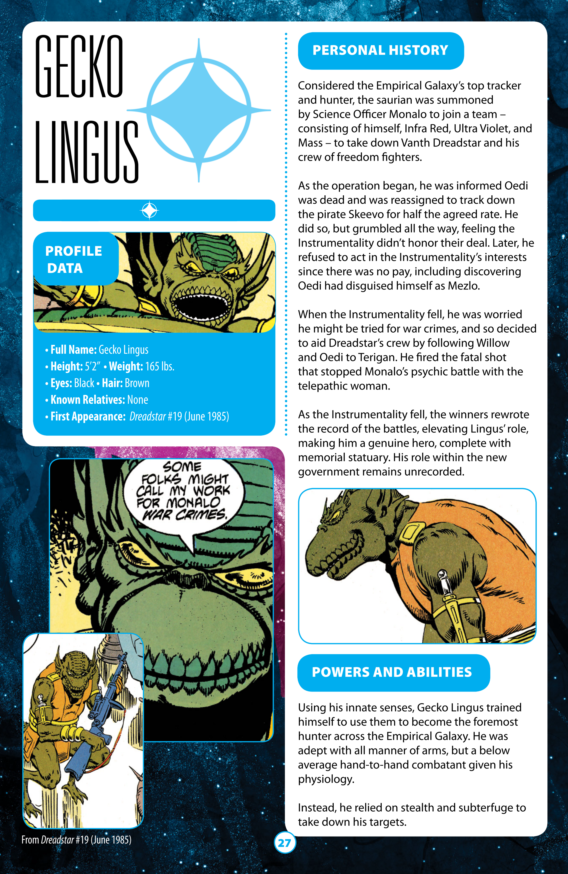 Dreadstar Guidebook (2021): Chapter 1 - Page 27