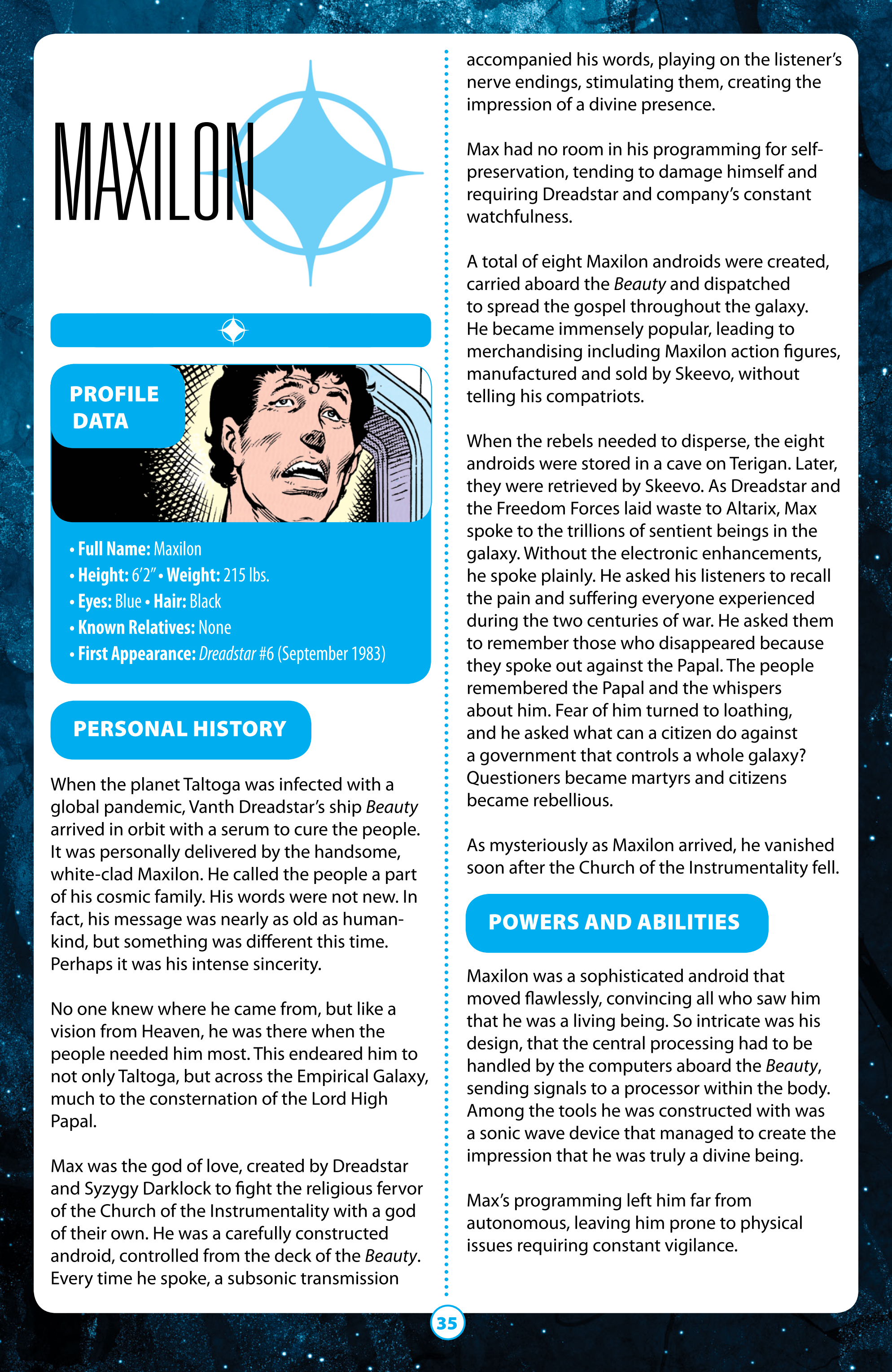 Dreadstar Guidebook (2021): Chapter 1 - Page 35