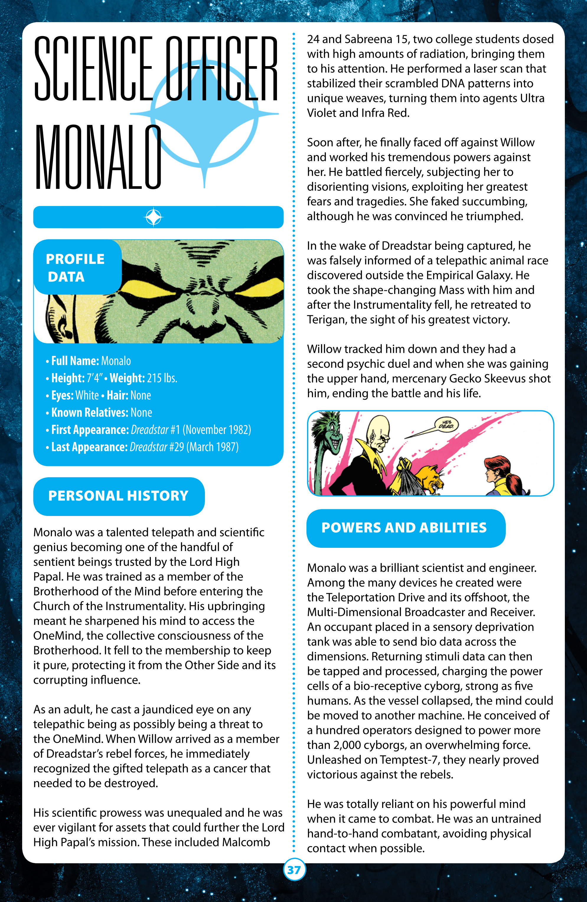 Dreadstar Guidebook (2021): Chapter 1 - Page 37