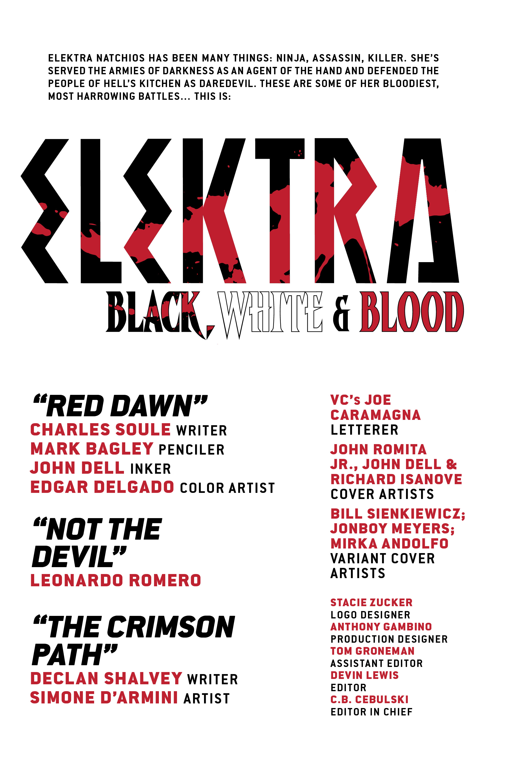 Elektra: Black, White & Blood (2022-): Chapter 1 - Page 2