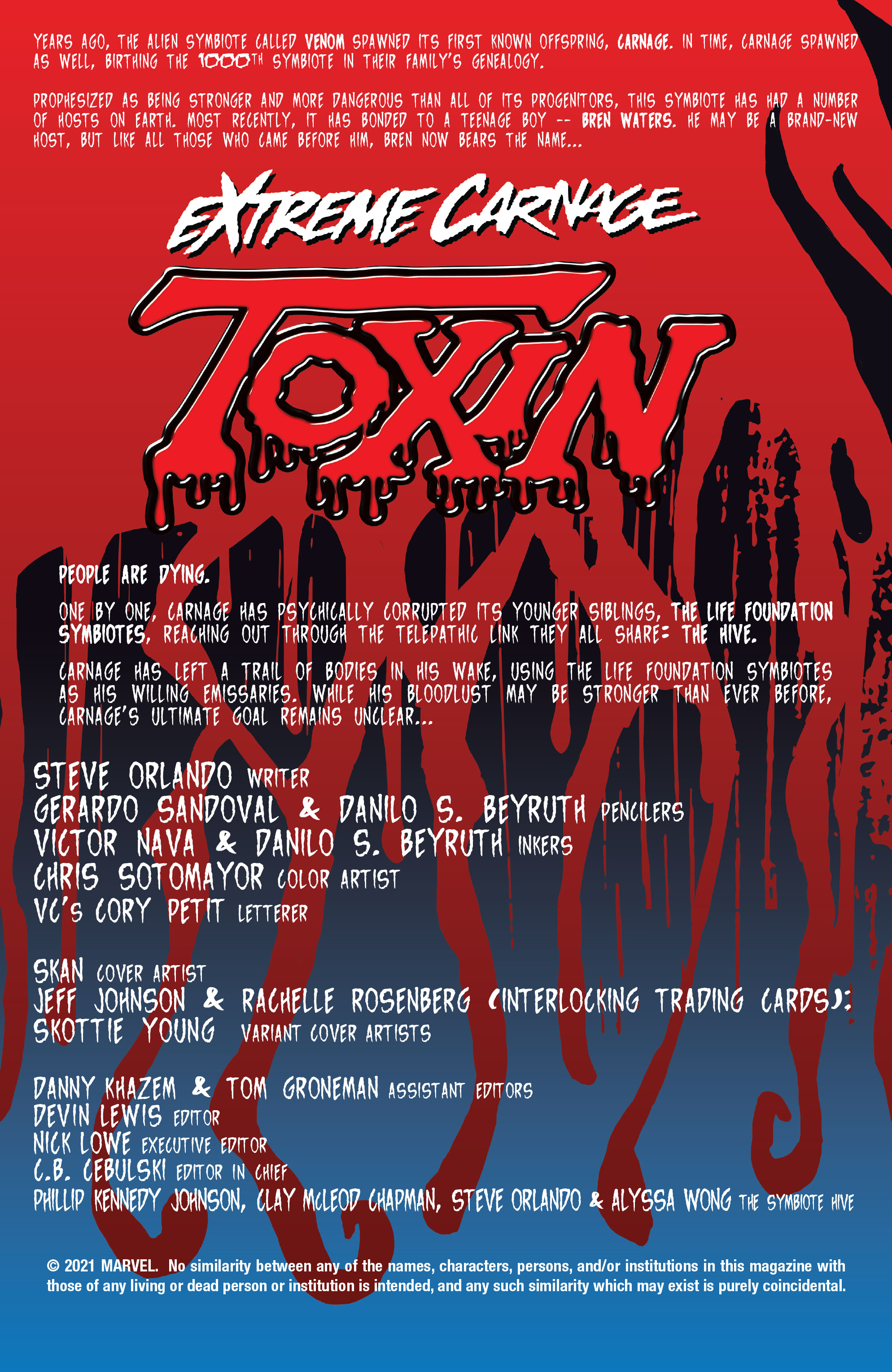 Extreme Carnage: Toxin (2021): Chapter 1 - Page 2