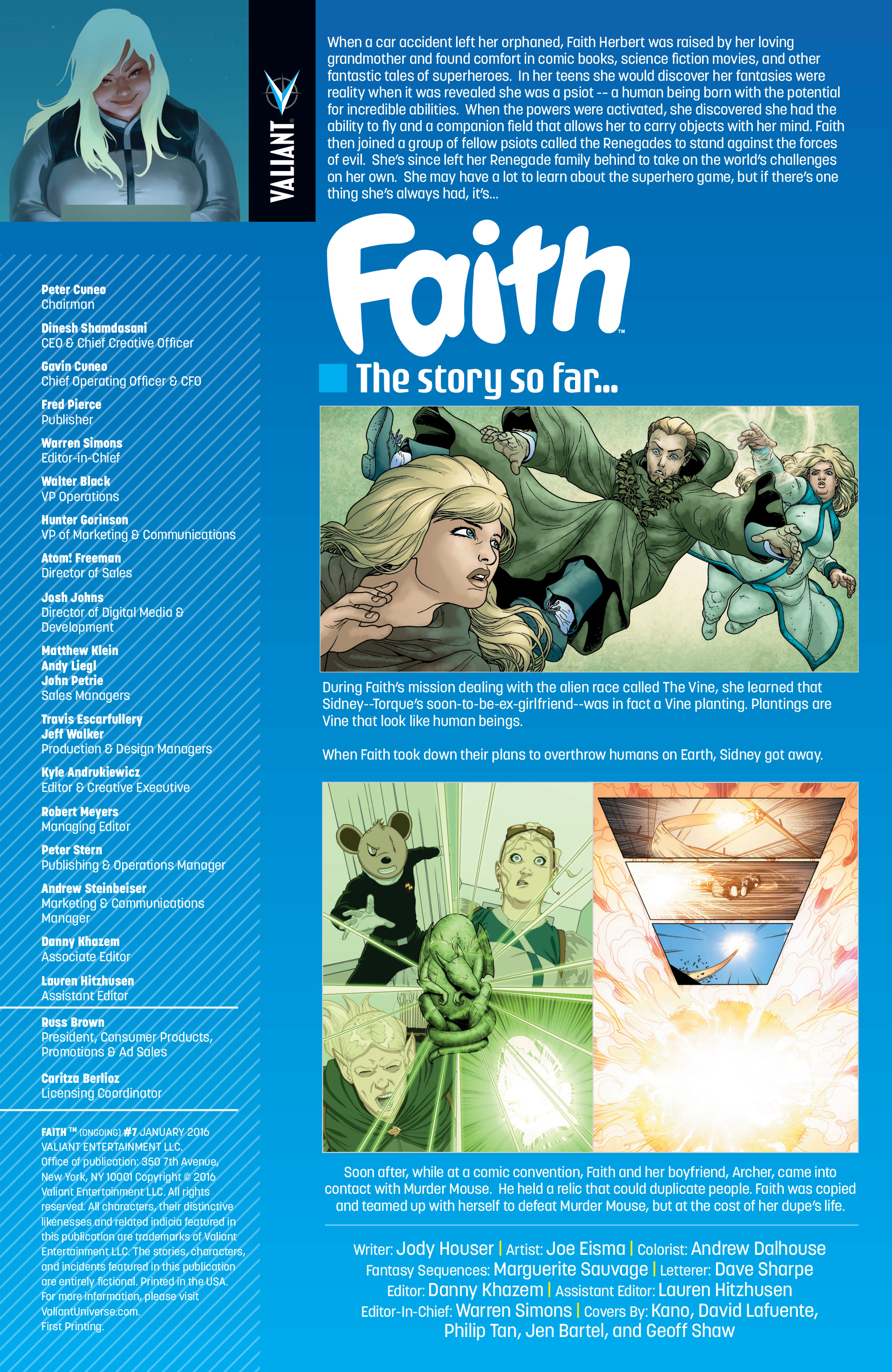 Faith (2016-) issue 7 - Page 2