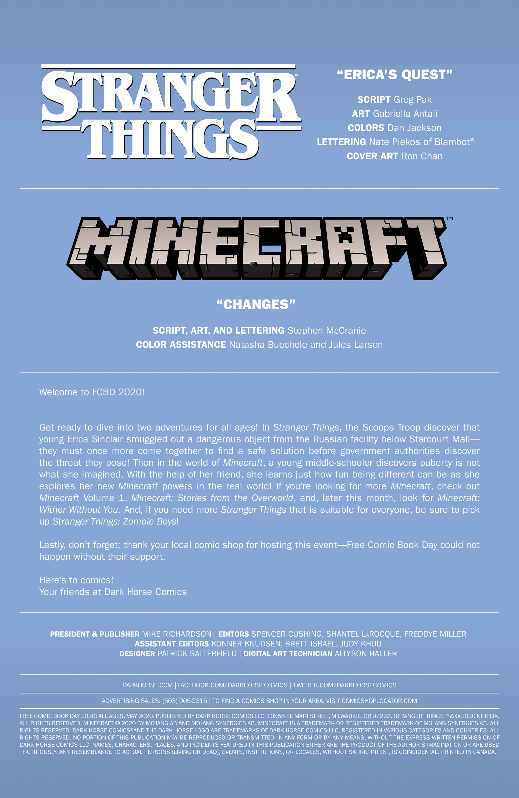 FCBD 2022 Collection: Chapter StrangerThingsft.Minecraft - Page 2
