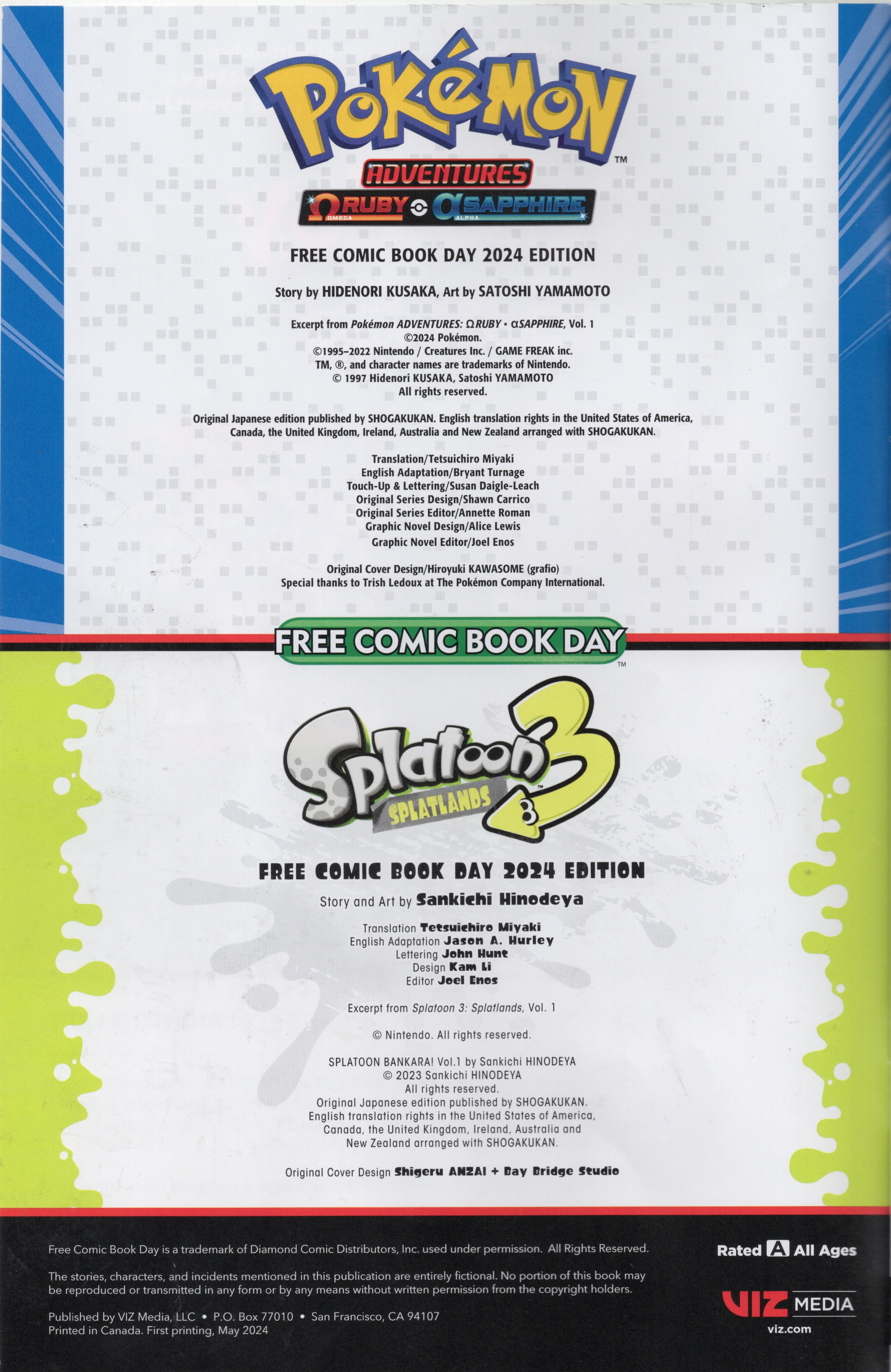 FCBD 2024 Collection issue Pokemon Omega Ruby And Alpha Sapphire And Splatoon 3 Splatlands - Page 35