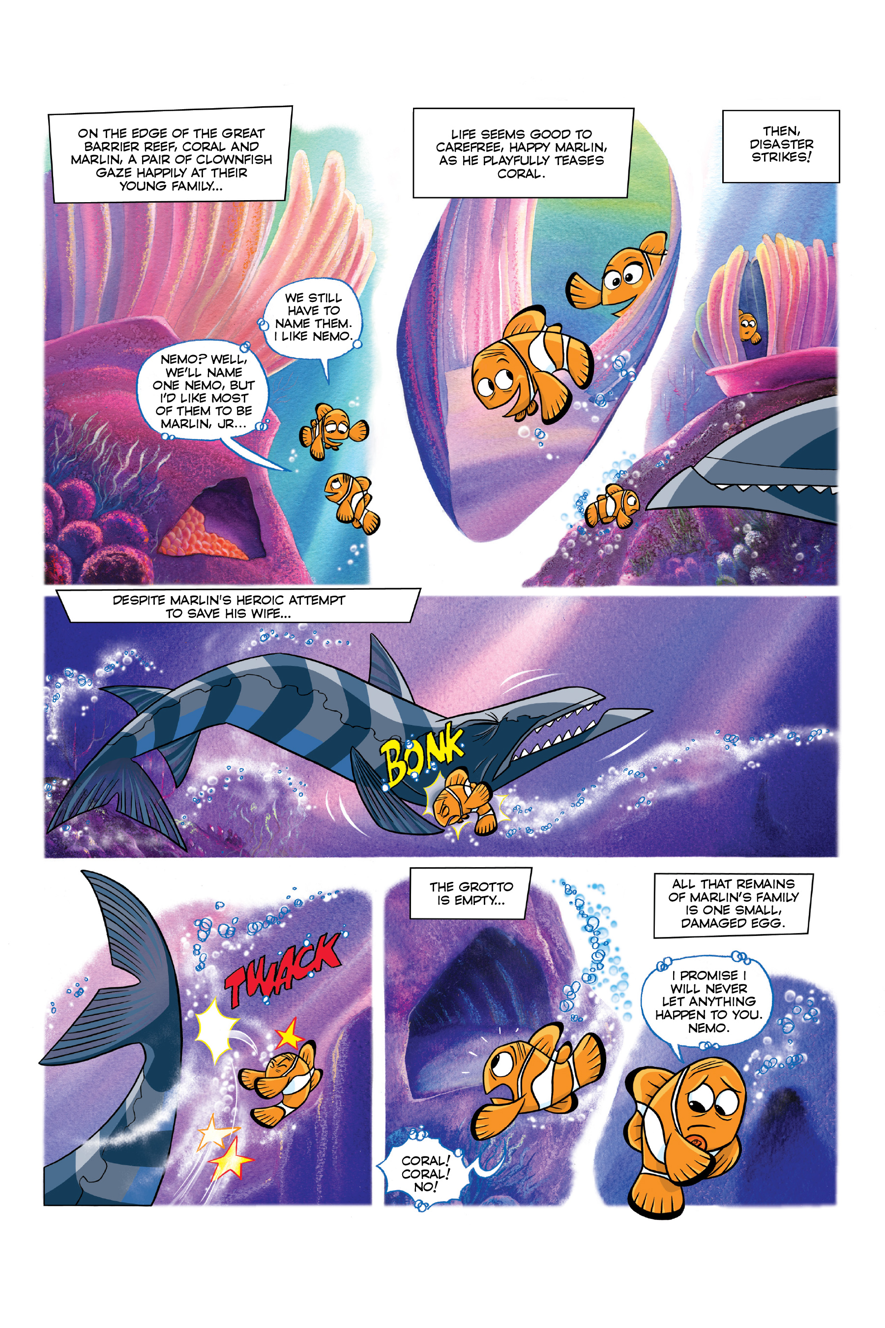 Finding Nemo and Finding Dory: The Story of the Movies in Comics (2020) issue 1 - Page 7