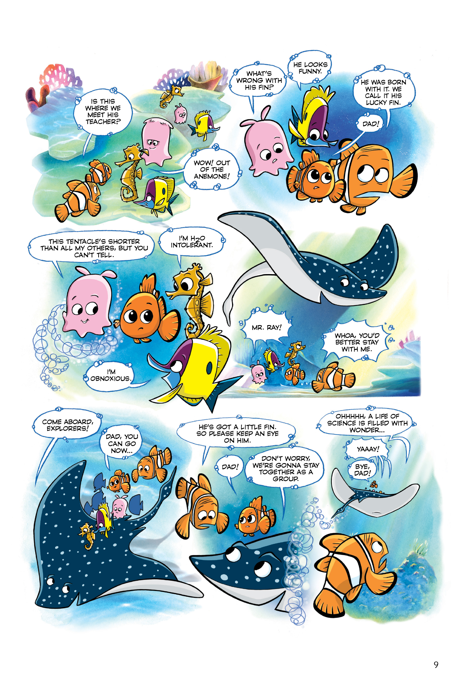 Finding Nemo and Finding Dory: The Story of the Movies in Comics (2020) issue 1 - Page 9