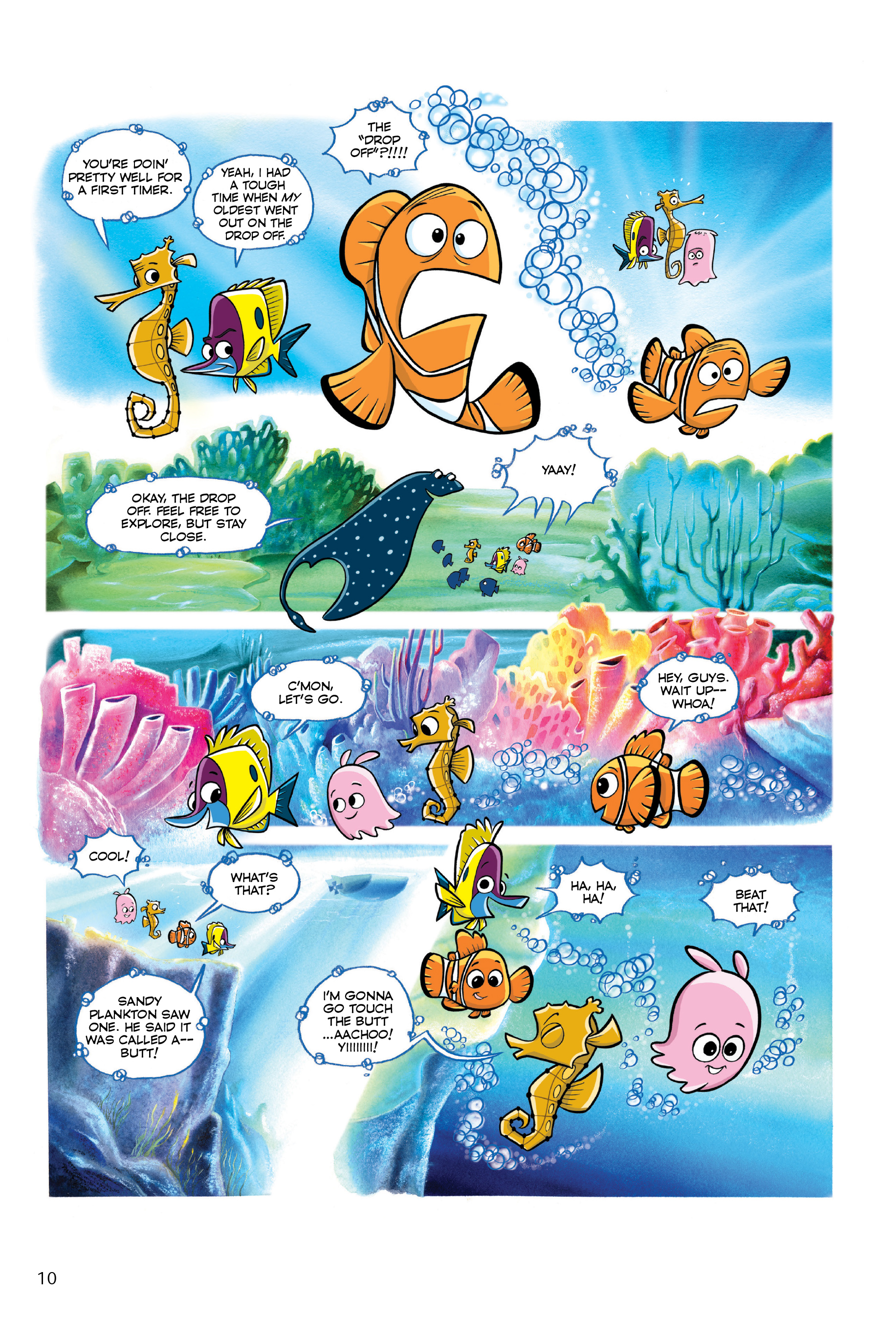 Finding Nemo and Finding Dory: The Story of the Movies in Comics (2020) issue 1 - Page 10