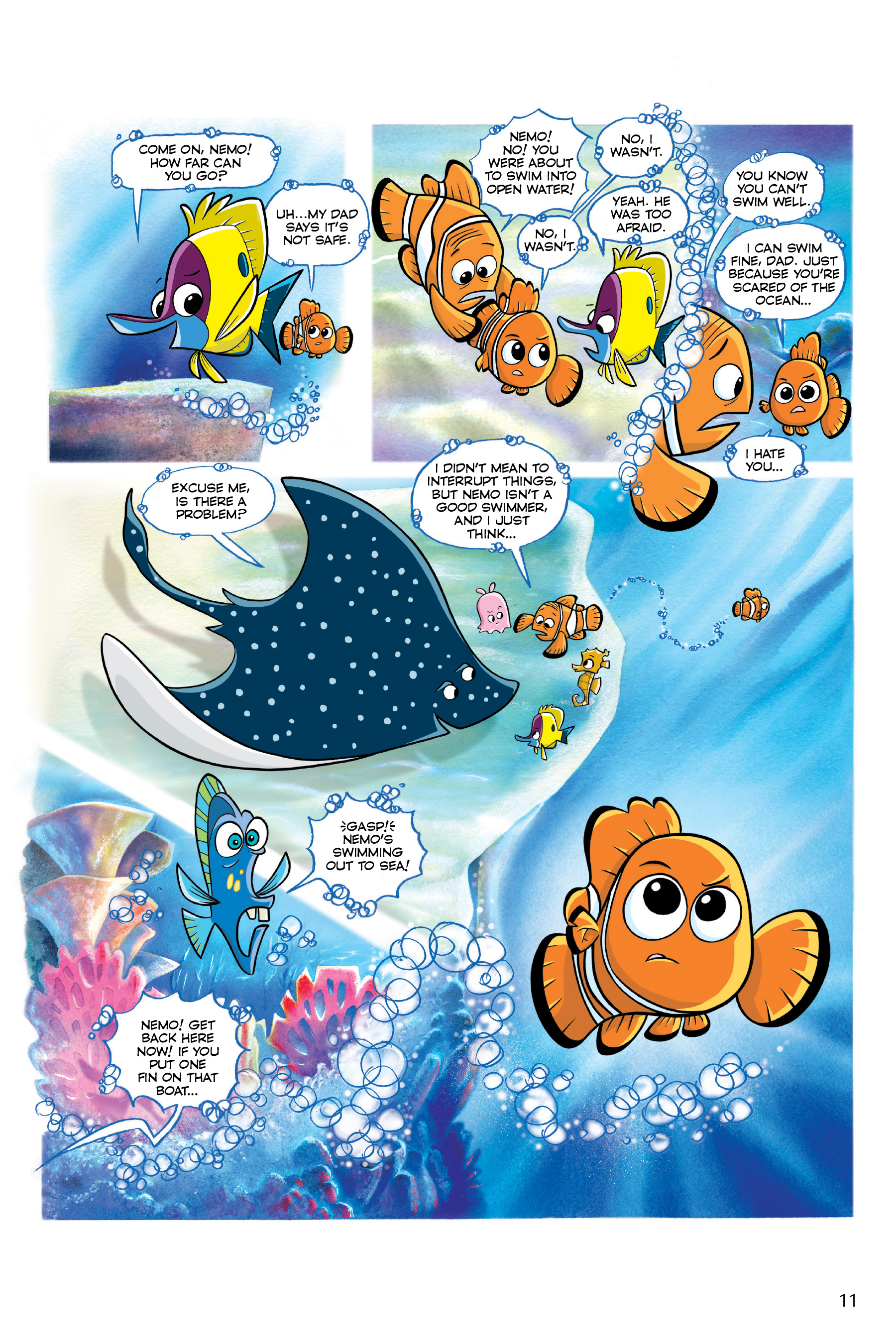 Finding Nemo and Finding Dory: The Story of the Movies in Comics (2020) issue 1 - Page 11