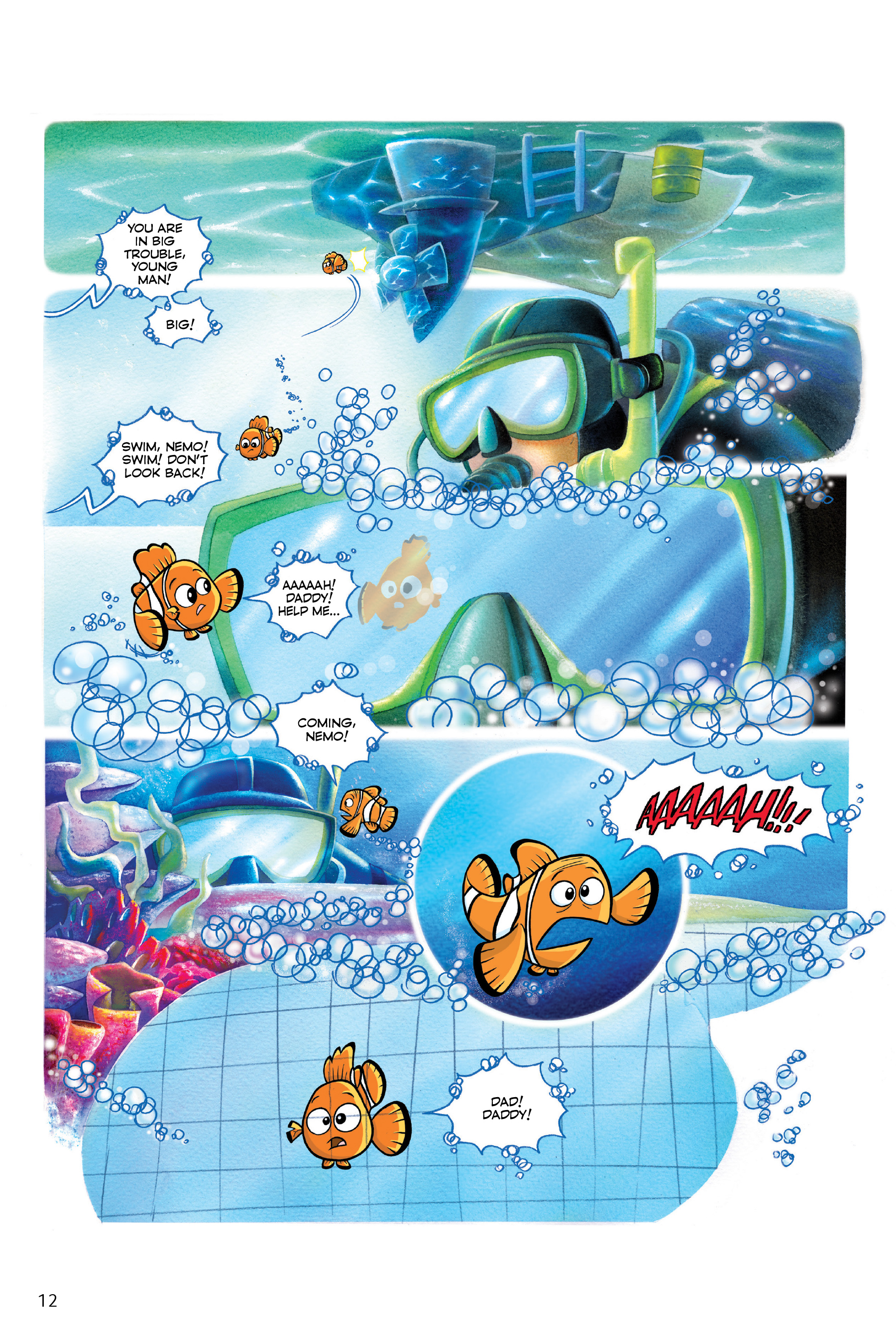 Finding Nemo and Finding Dory: The Story of the Movies in Comics (2020) issue 1 - Page 12