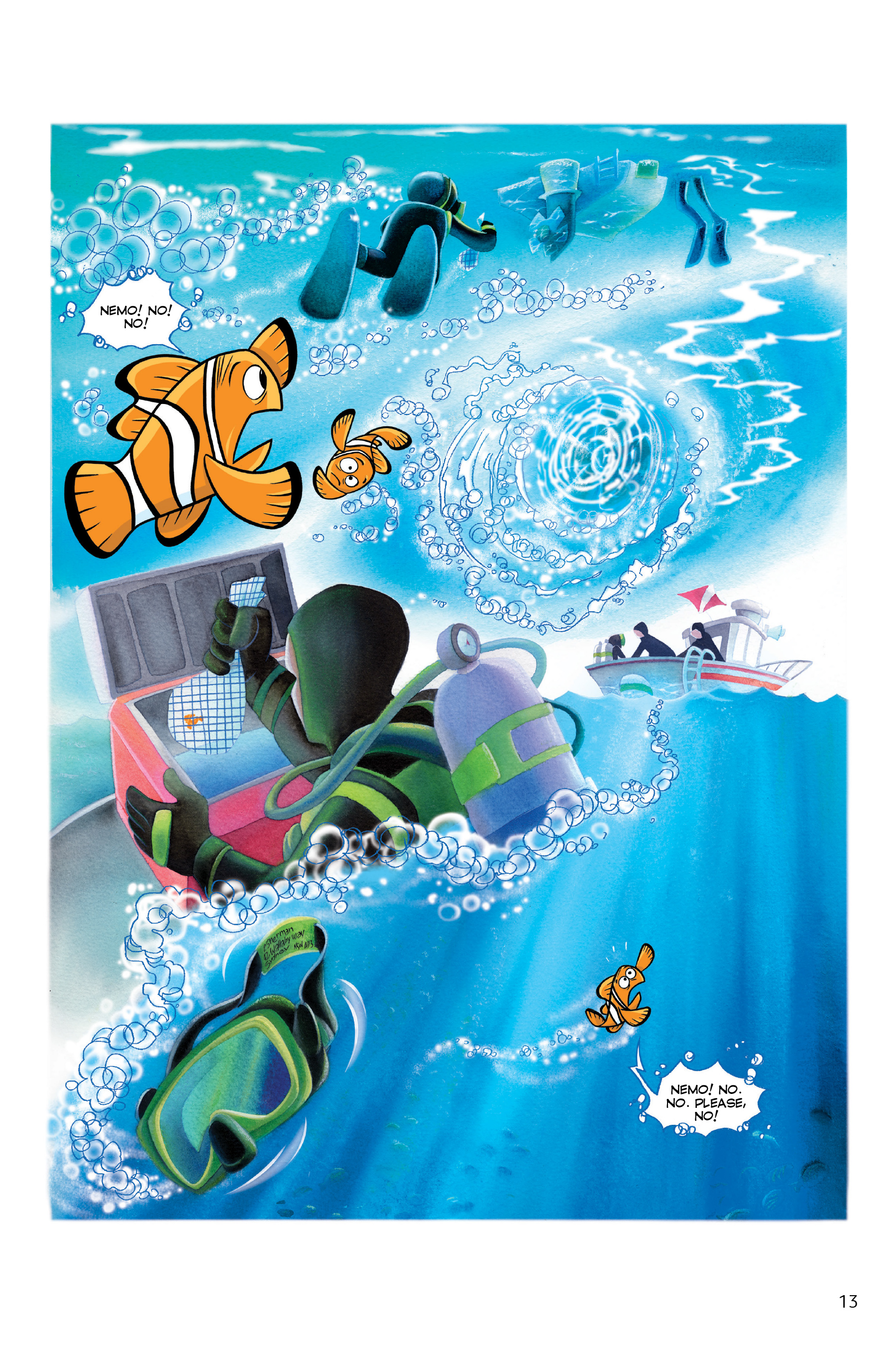 Finding Nemo and Finding Dory: The Story of the Movies in Comics (2020) issue 1 - Page 13