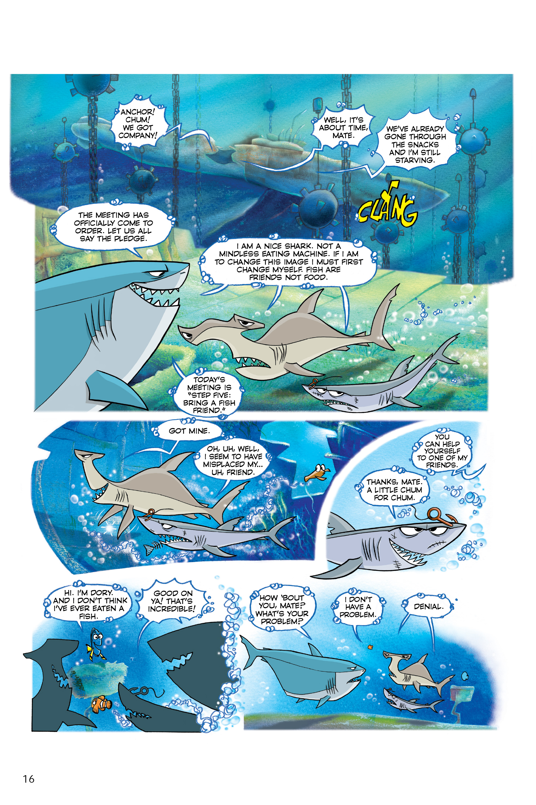 Finding Nemo and Finding Dory: The Story of the Movies in Comics (2020) issue 1 - Page 16