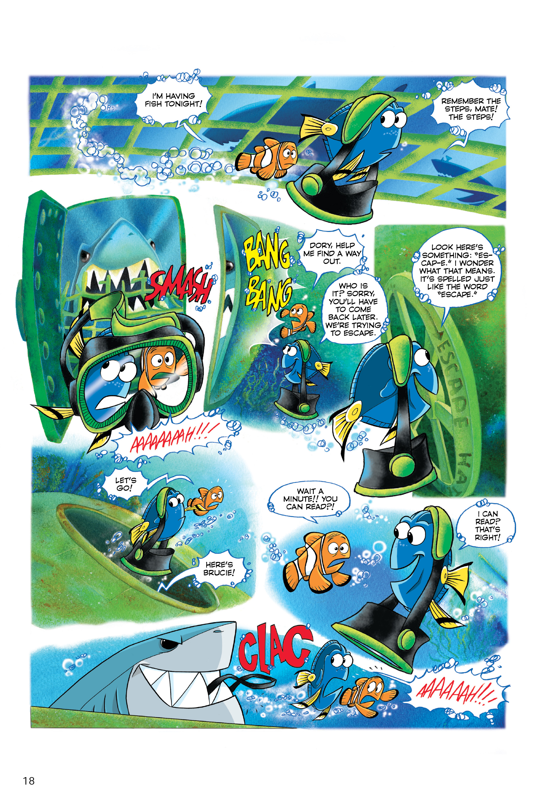 Finding Nemo and Finding Dory: The Story of the Movies in Comics (2020) issue 1 - Page 18