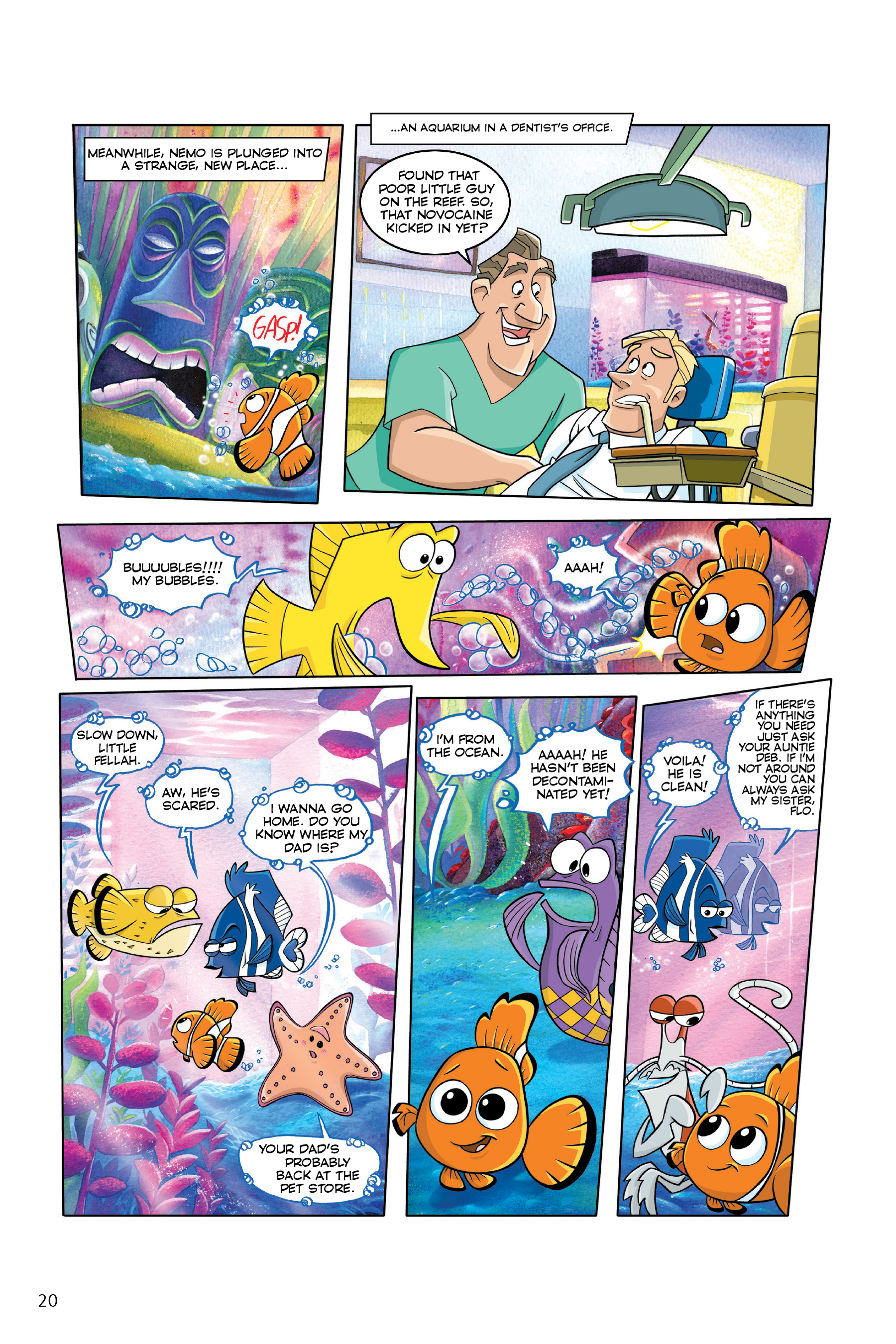 Finding Nemo and Finding Dory: The Story of the Movies in Comics (2020) issue 1 - Page 20