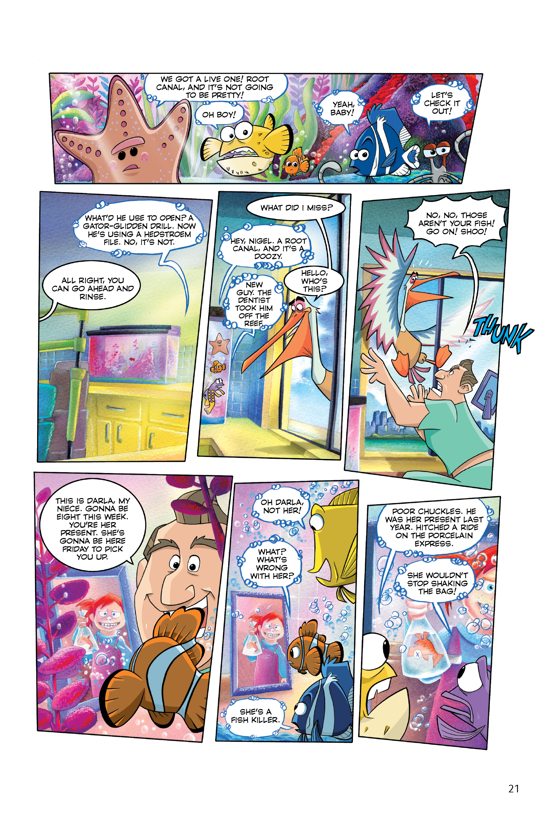 Finding Nemo and Finding Dory: The Story of the Movies in Comics (2020) issue 1 - Page 21