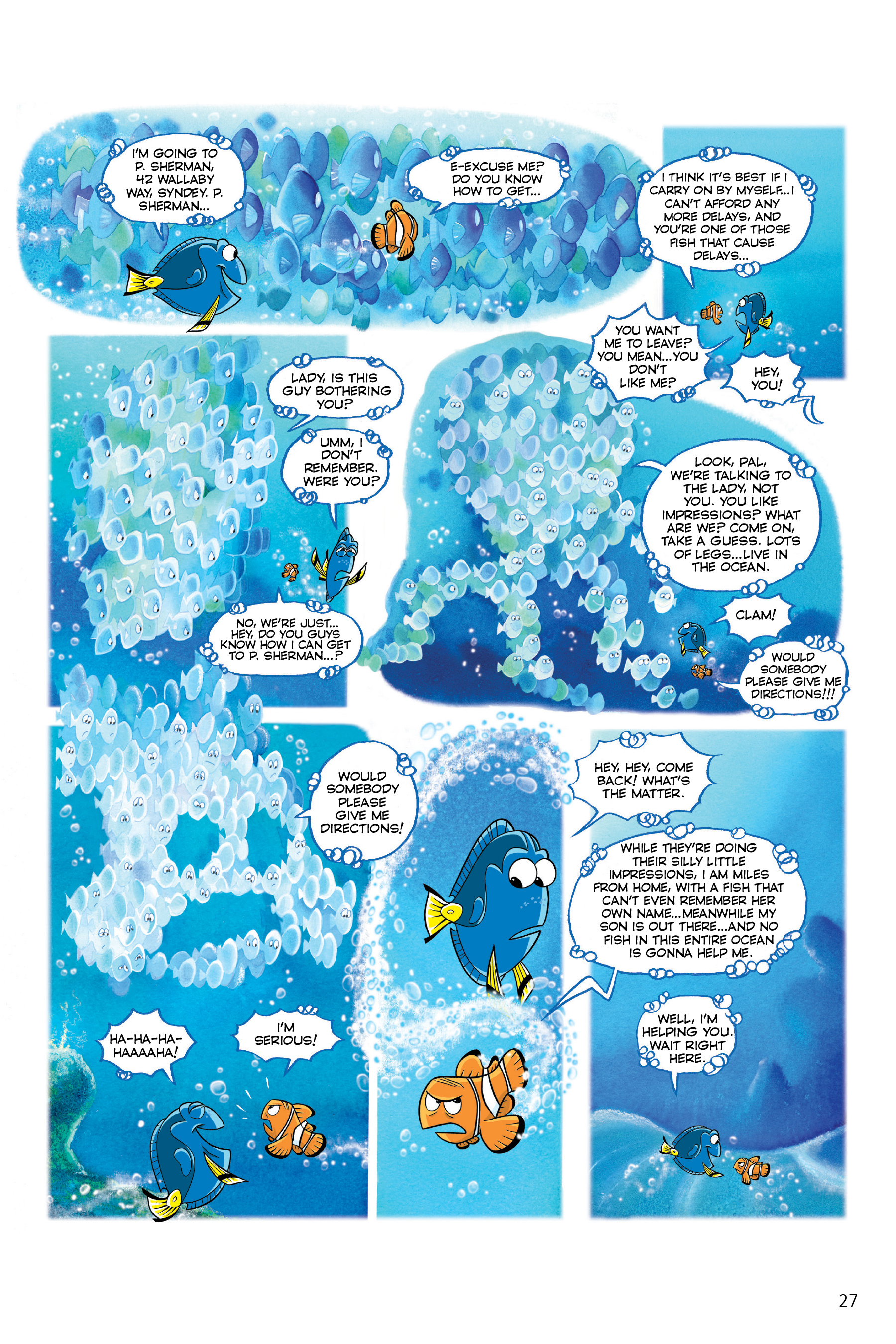 Finding Nemo and Finding Dory: The Story of the Movies in Comics (2020) issue 1 - Page 27