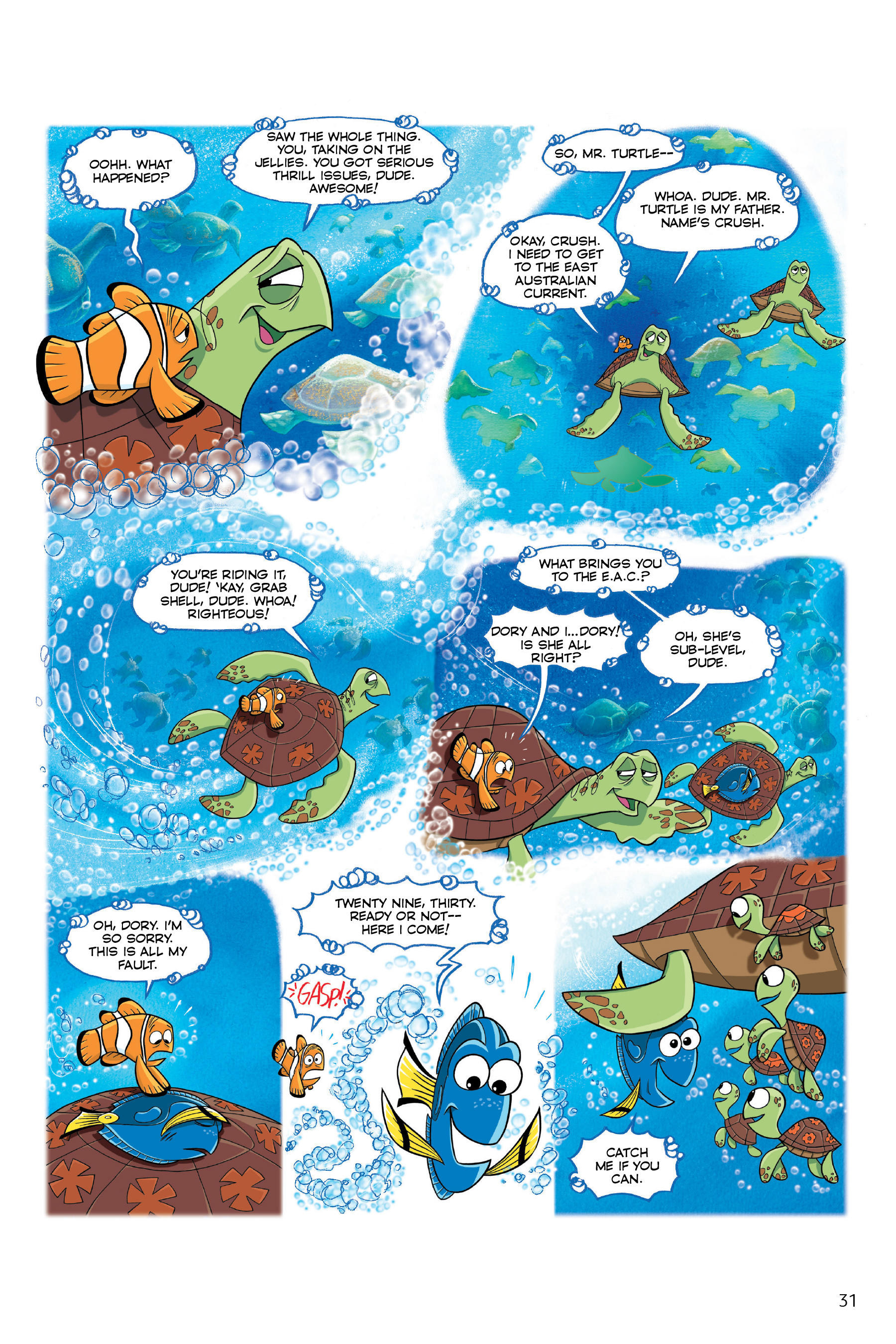 Finding Nemo and Finding Dory: The Story of the Movies in Comics (2020) issue 1 - Page 31