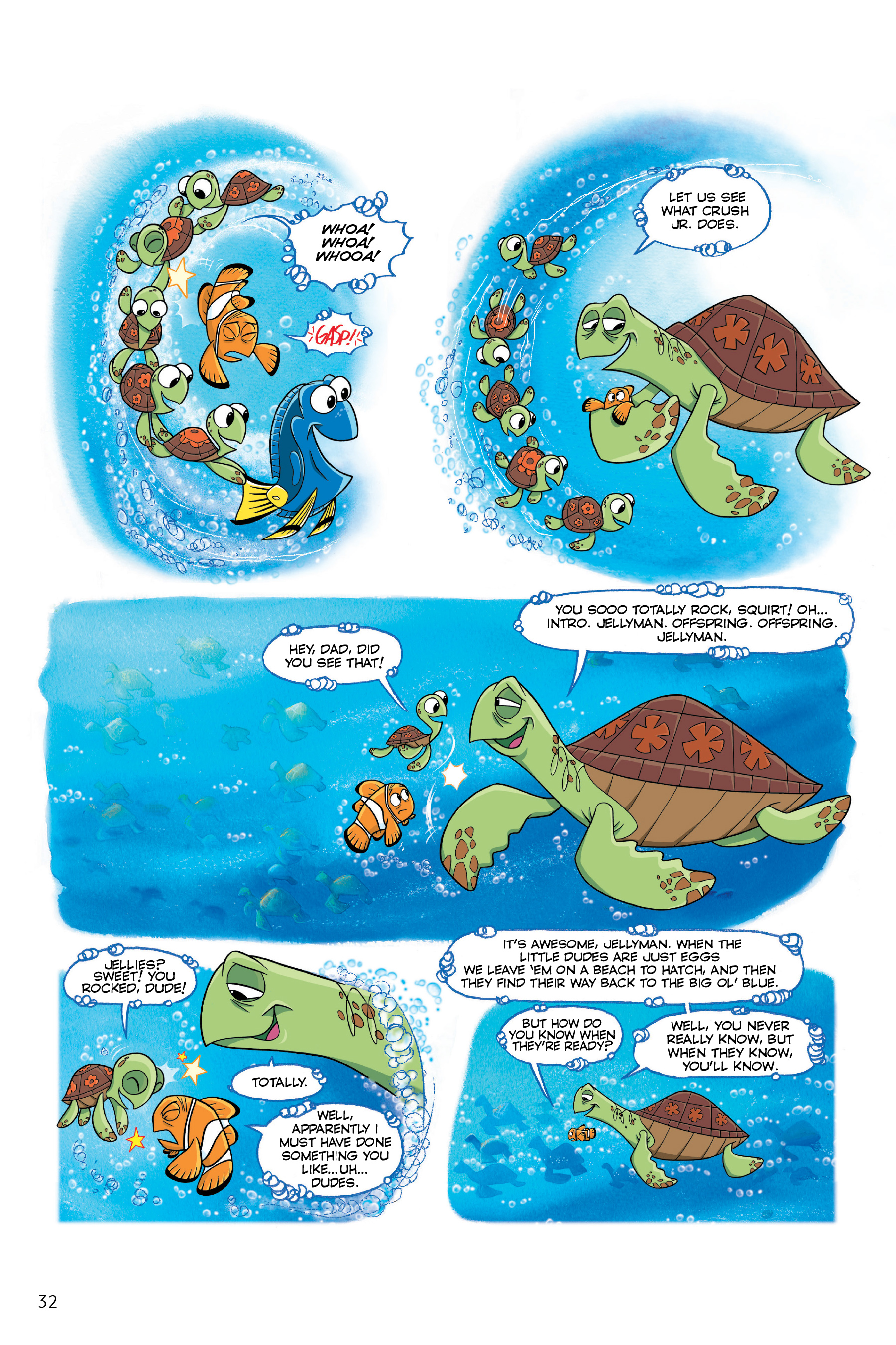 Finding Nemo and Finding Dory: The Story of the Movies in Comics (2020) issue 1 - Page 32