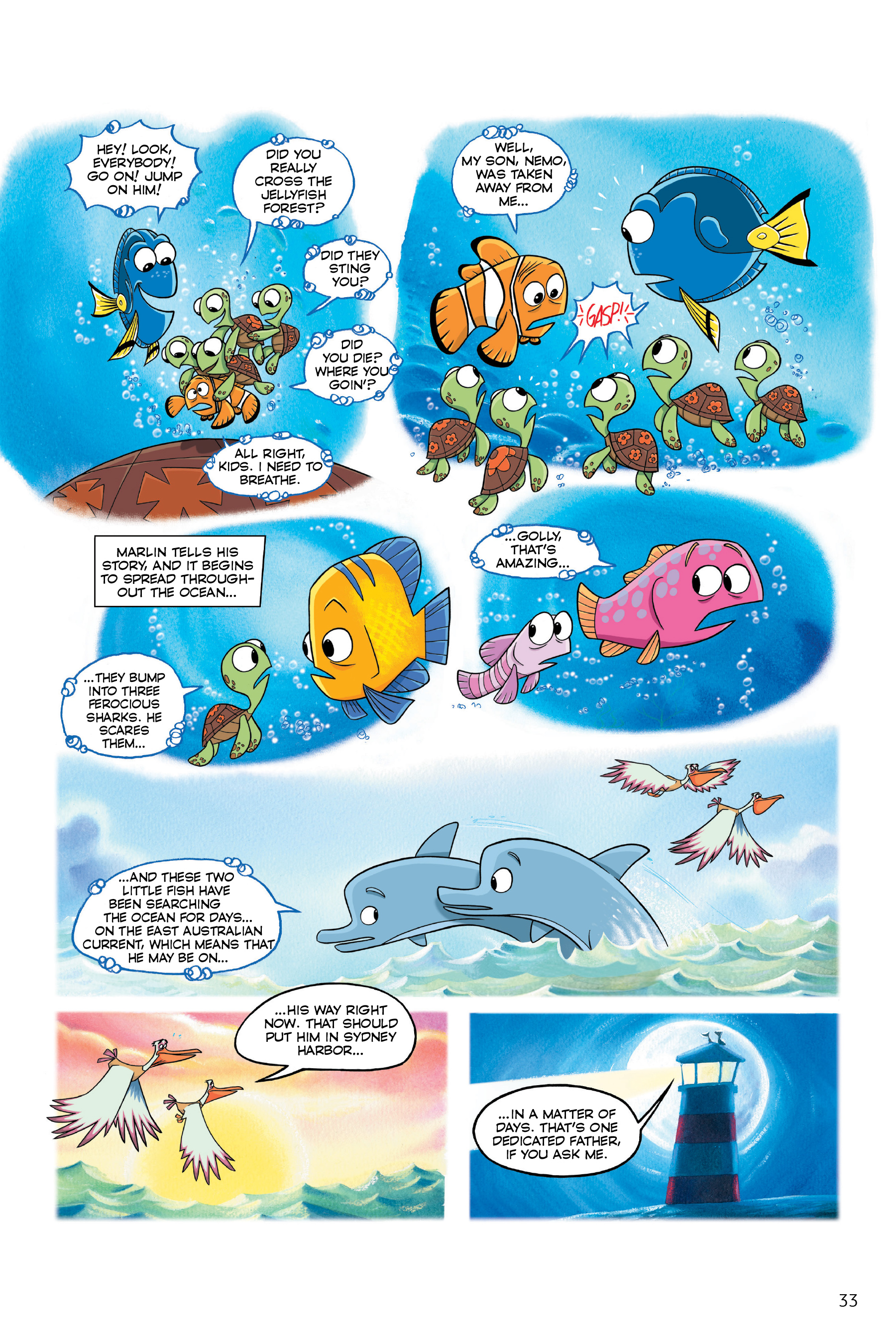 Finding Nemo and Finding Dory: The Story of the Movies in Comics (2020) issue 1 - Page 33