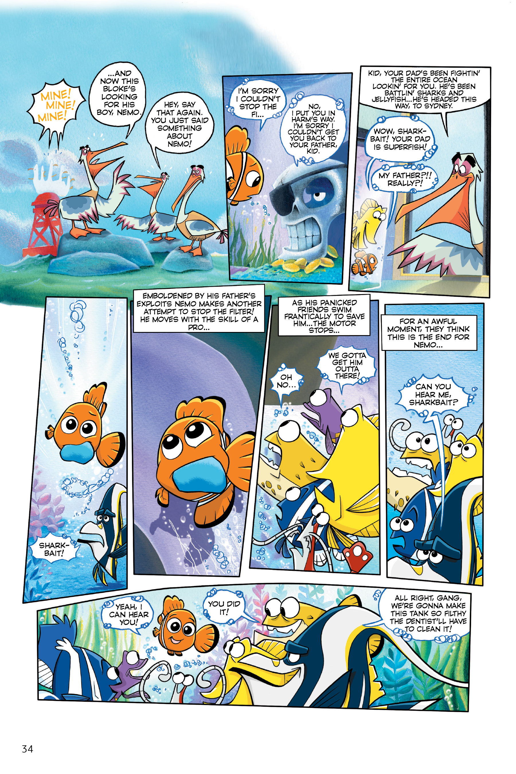 Finding Nemo and Finding Dory: The Story of the Movies in Comics (2020) issue 1 - Page 34