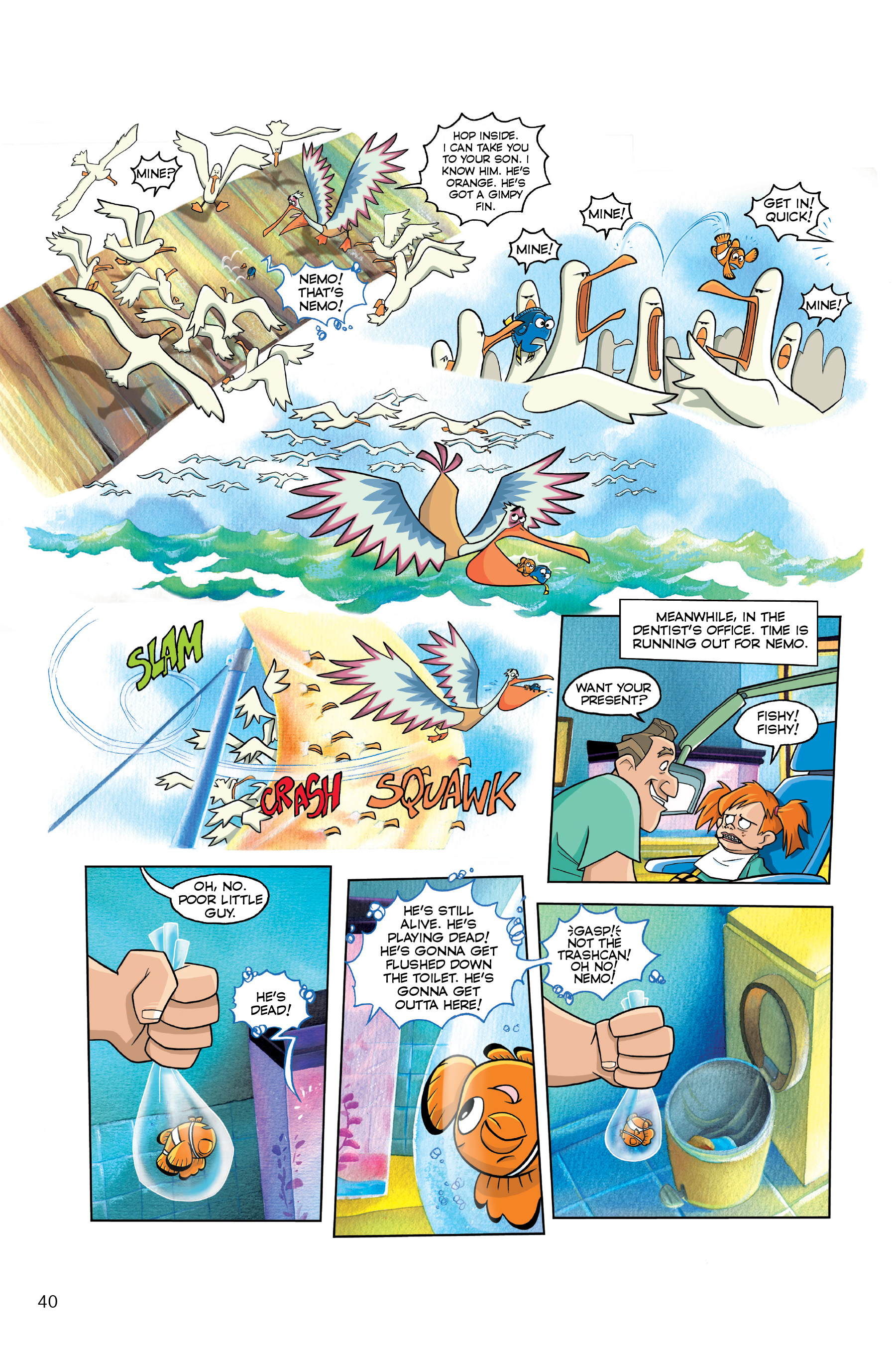 Finding Nemo and Finding Dory: The Story of the Movies in Comics (2020) issue 1 - Page 40