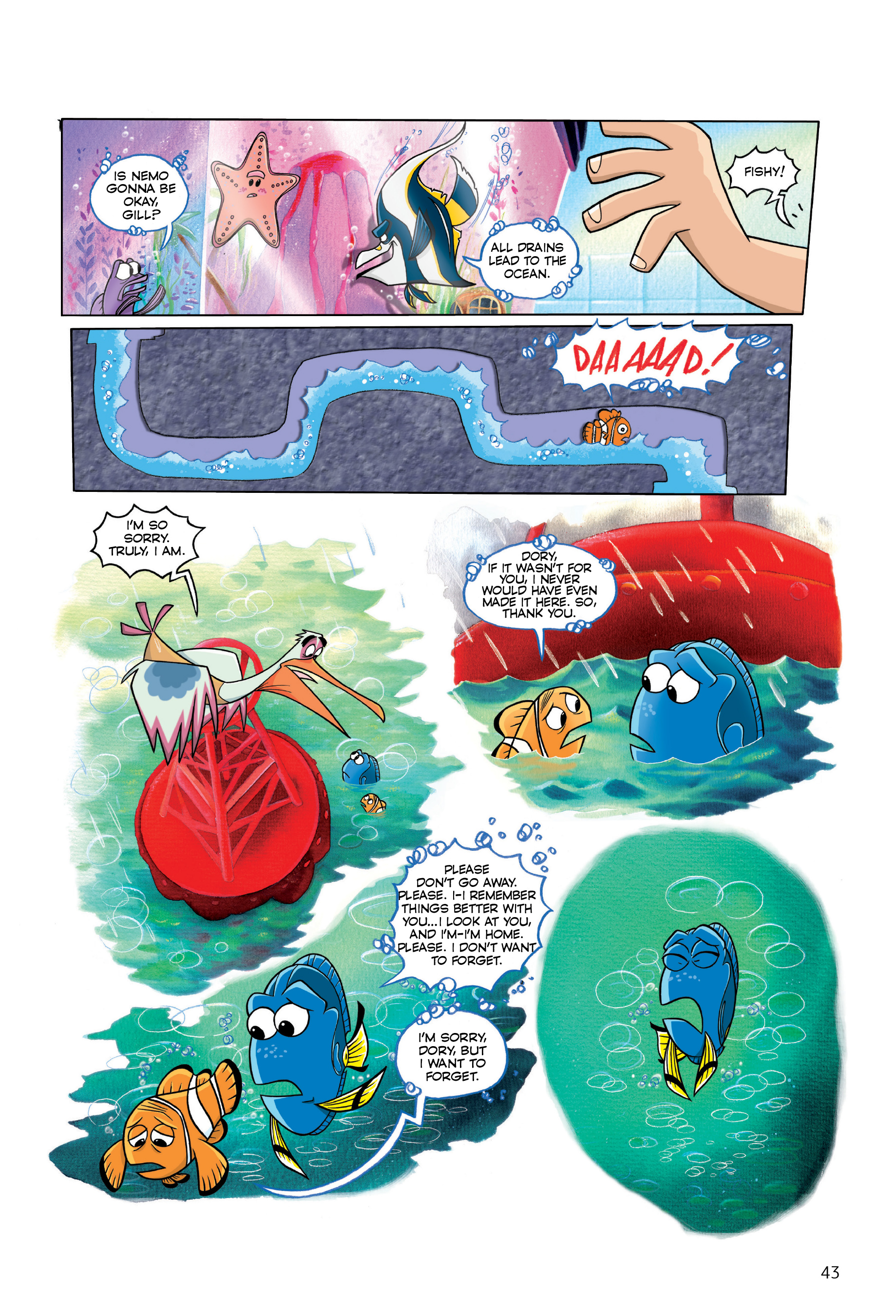 Finding Nemo and Finding Dory: The Story of the Movies in Comics (2020) issue 1 - Page 43