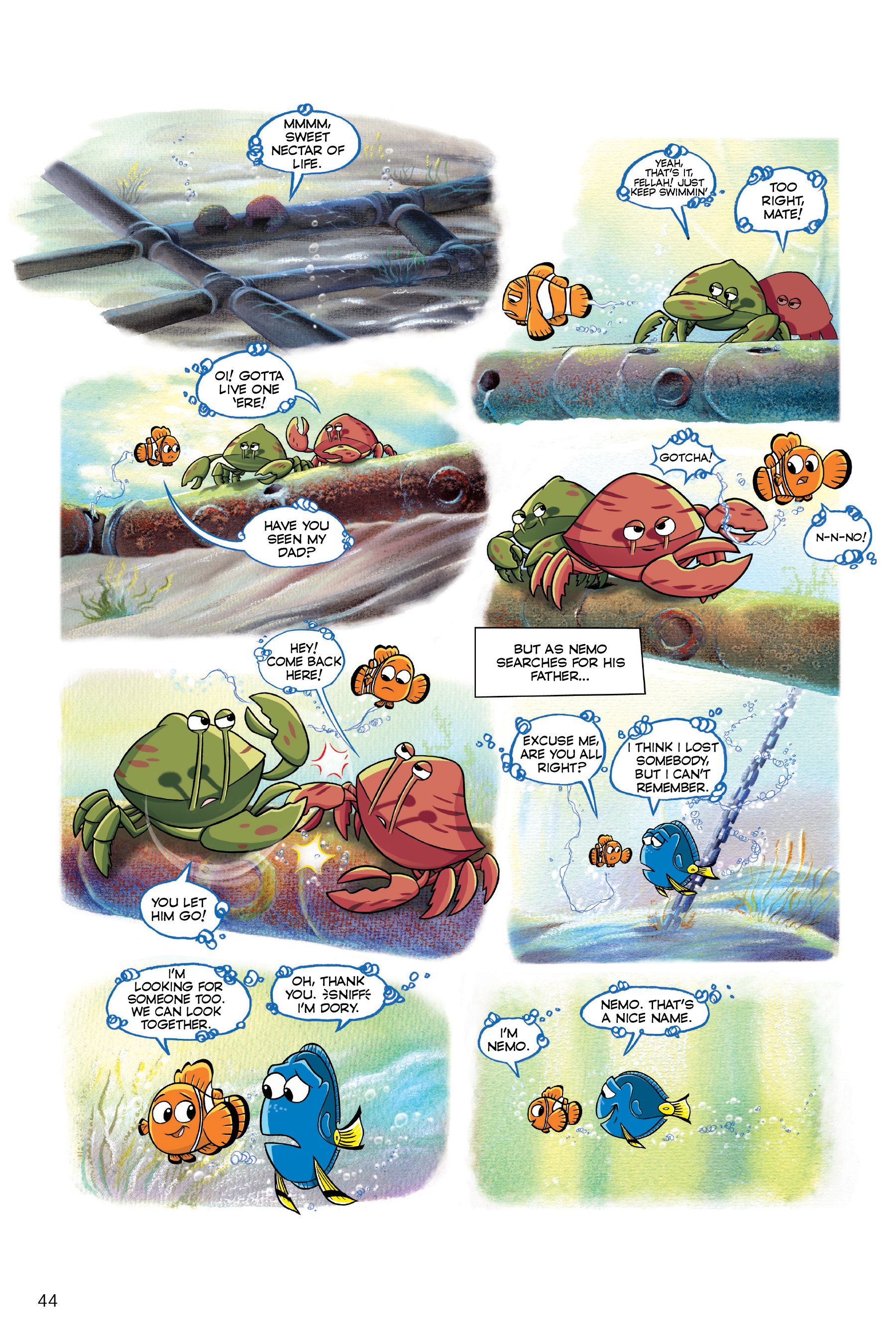 Finding Nemo and Finding Dory: The Story of the Movies in Comics (2020) issue 1 - Page 44