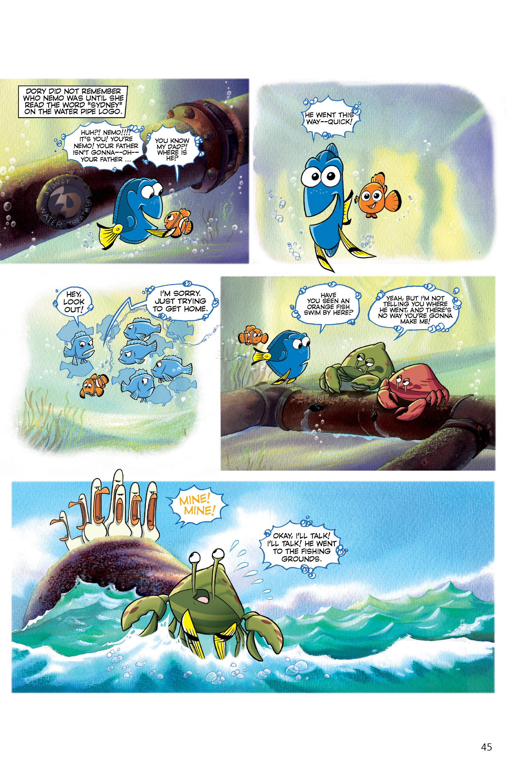 Finding Nemo and Finding Dory: The Story of the Movies in Comics (2020) issue 1 - Page 45