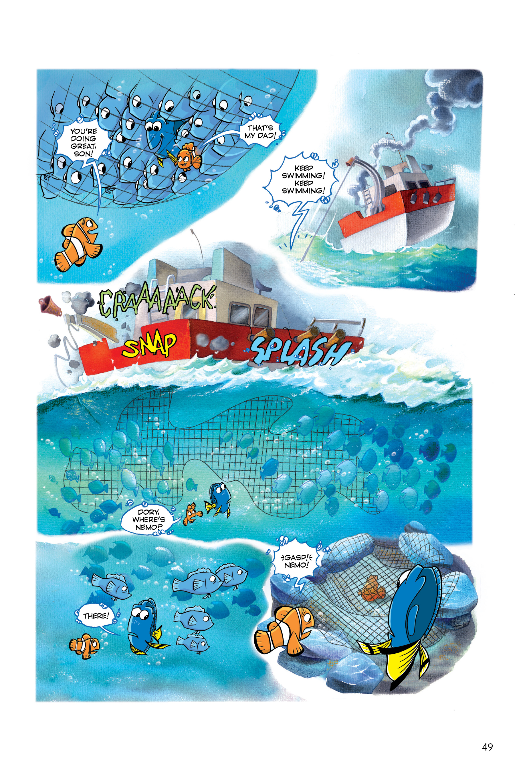 Finding Nemo and Finding Dory: The Story of the Movies in Comics (2020) issue 1 - Page 49