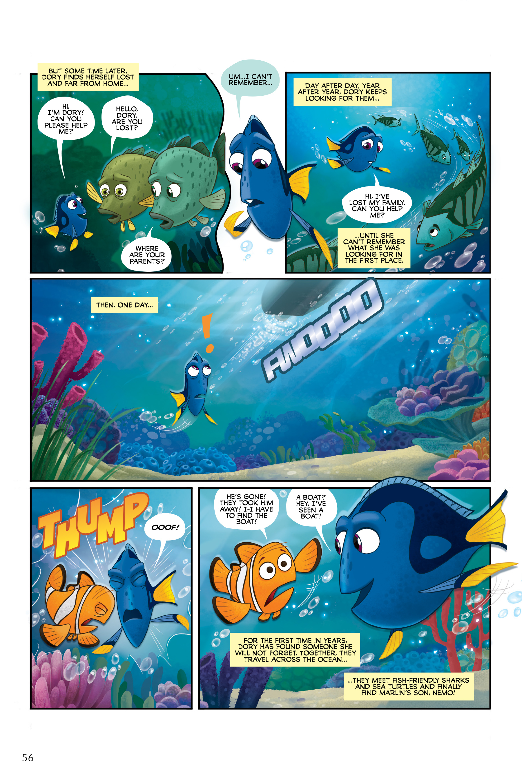 Finding Nemo and Finding Dory: The Story of the Movies in Comics (2020) issue 1 - Page 56