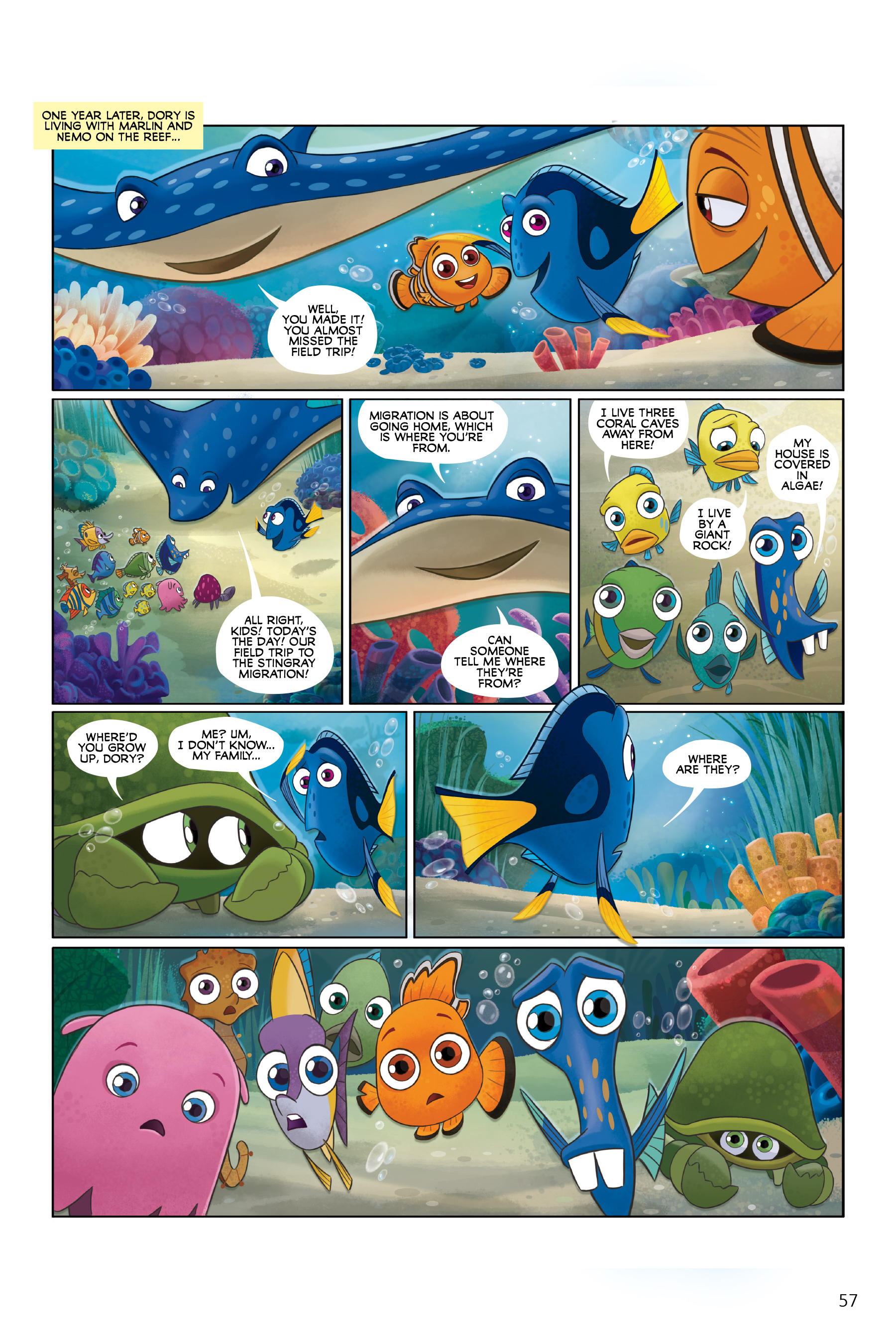 Finding Nemo and Finding Dory: The Story of the Movies in Comics (2020) issue 1 - Page 57