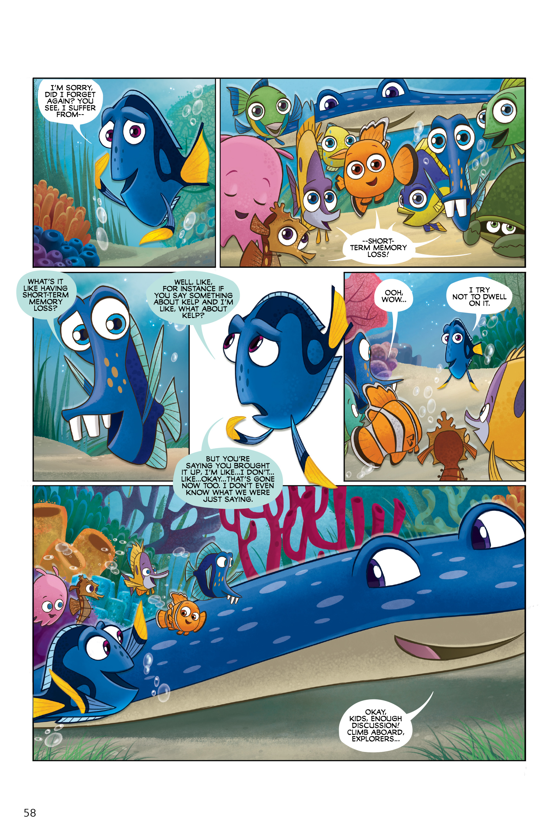 Finding Nemo and Finding Dory: The Story of the Movies in Comics (2020) issue 1 - Page 58