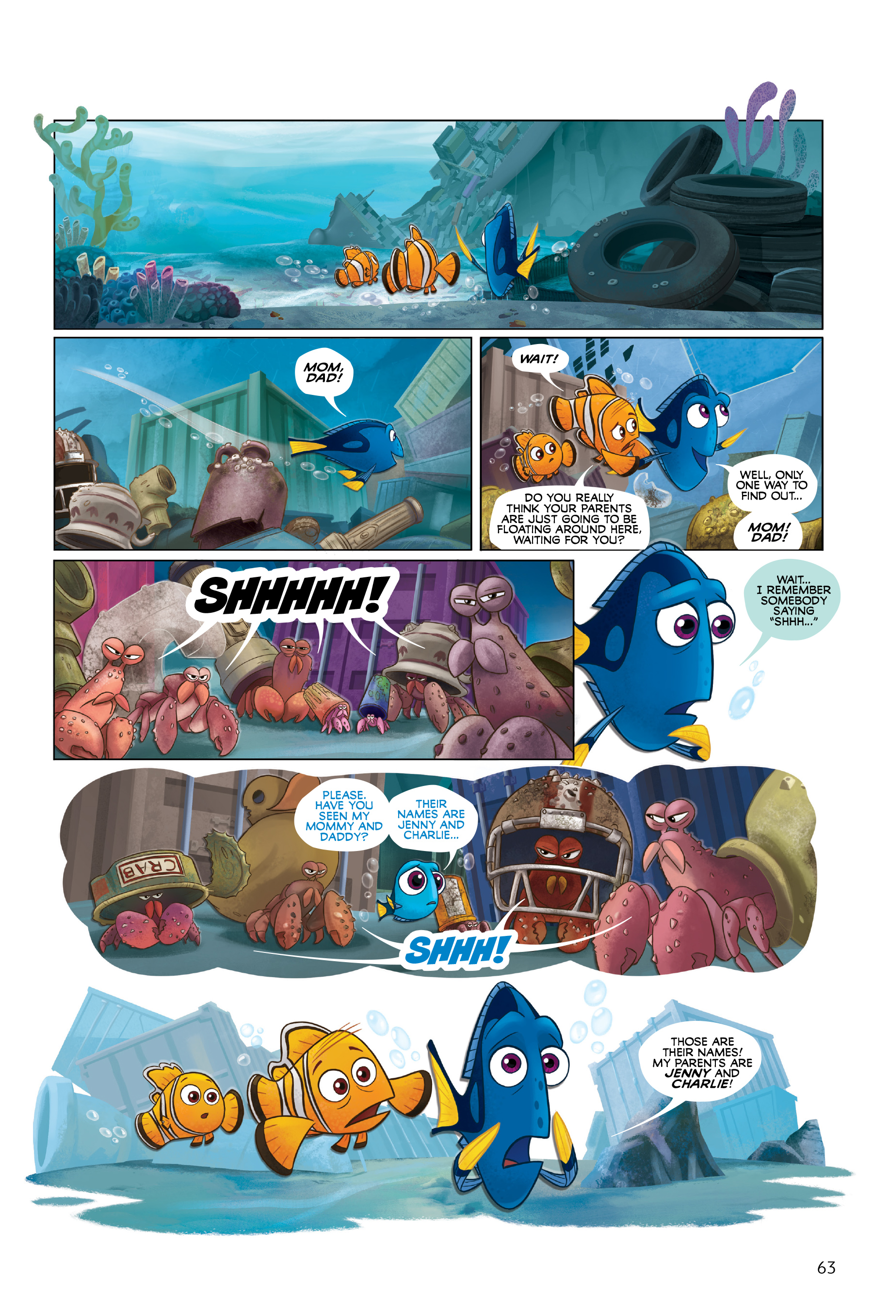 Finding Nemo and Finding Dory: The Story of the Movies in Comics (2020) issue 1 - Page 63